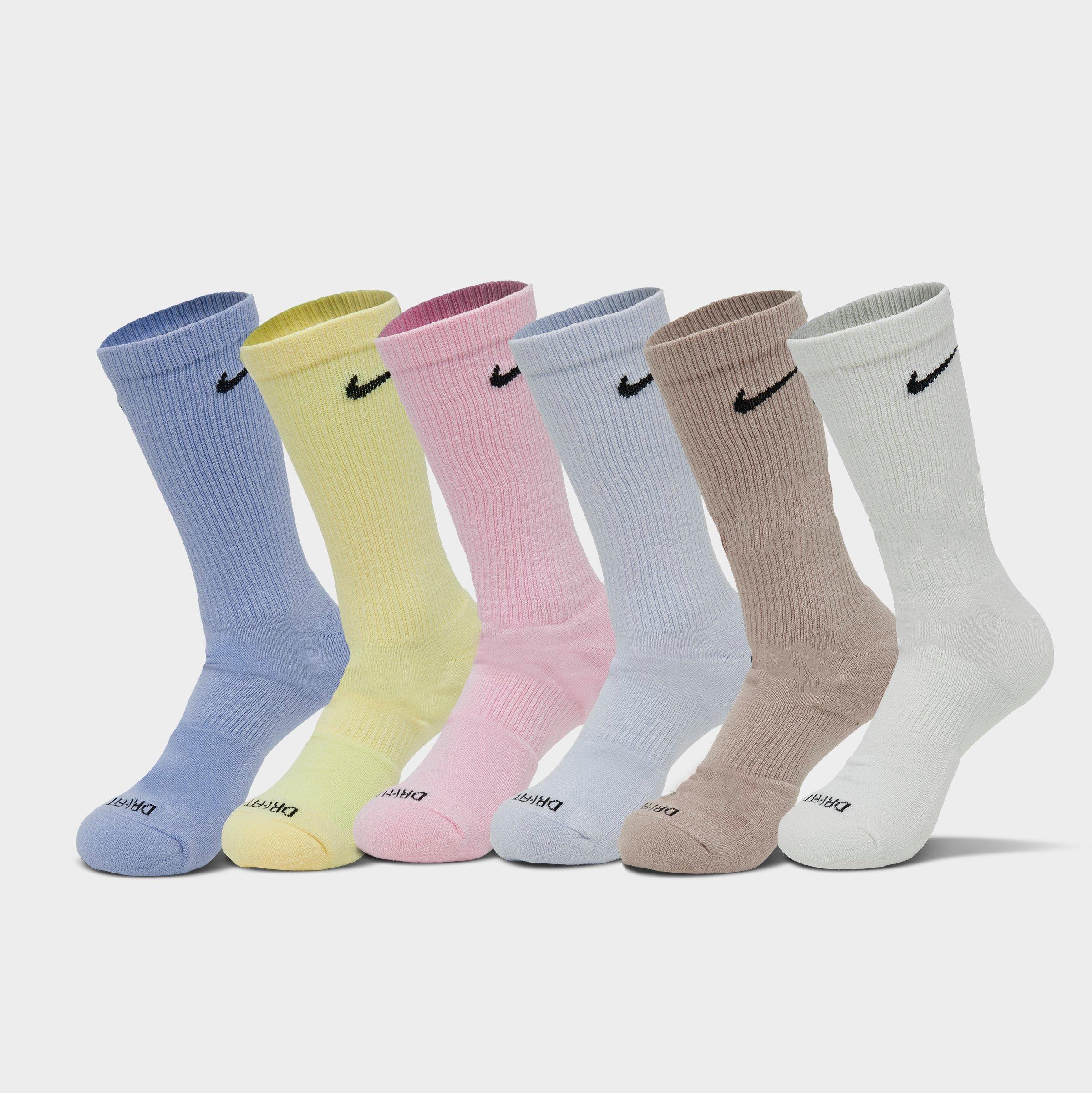 【NIKE】◆Everyday Plus Crew Socks (6 Pairs)◆SX6897-100◆ Nike Everyday Plus Cushion Crew Socks - 6 Pair Medium Pack