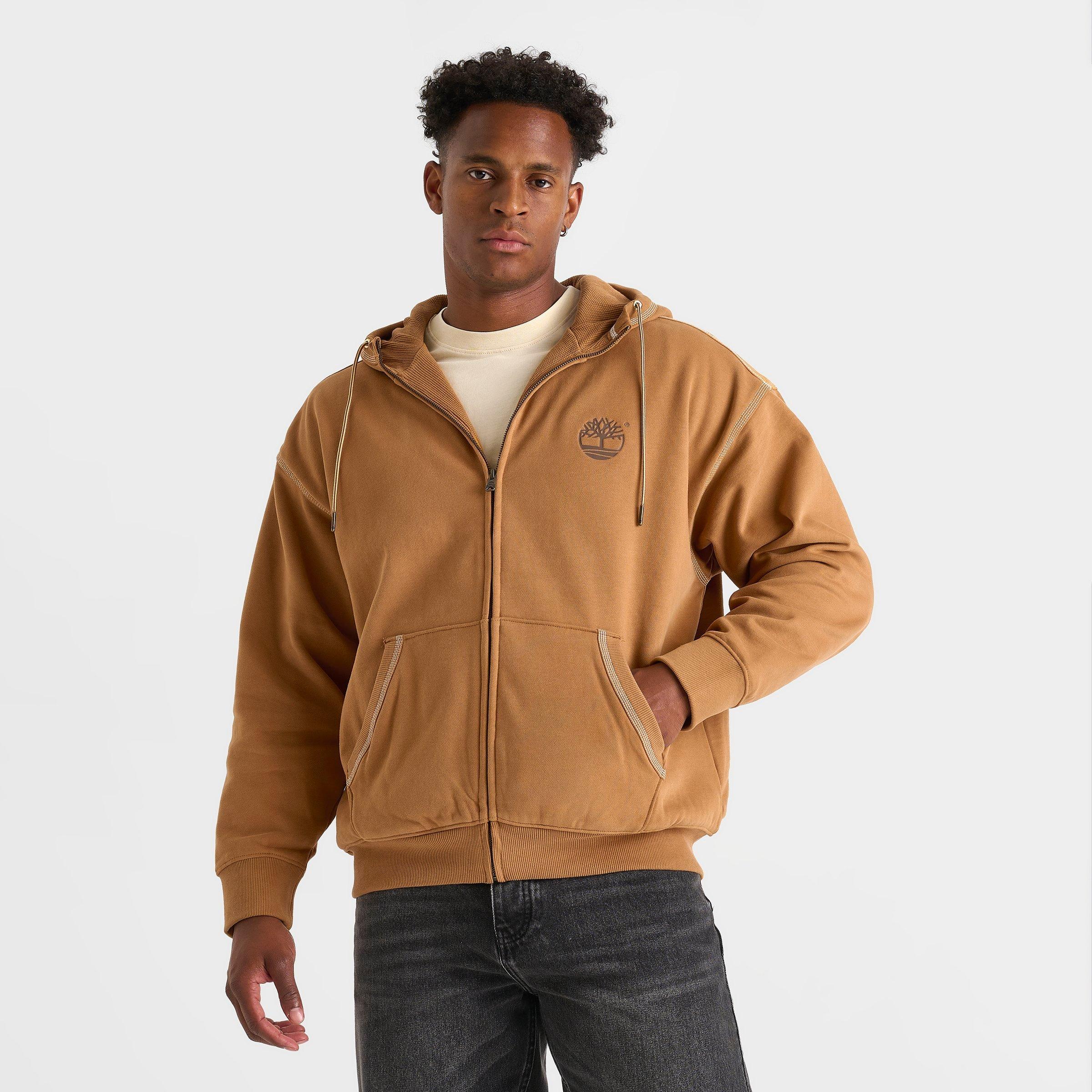 Men's Timberland Stack Logo Full-Zip Hoodie