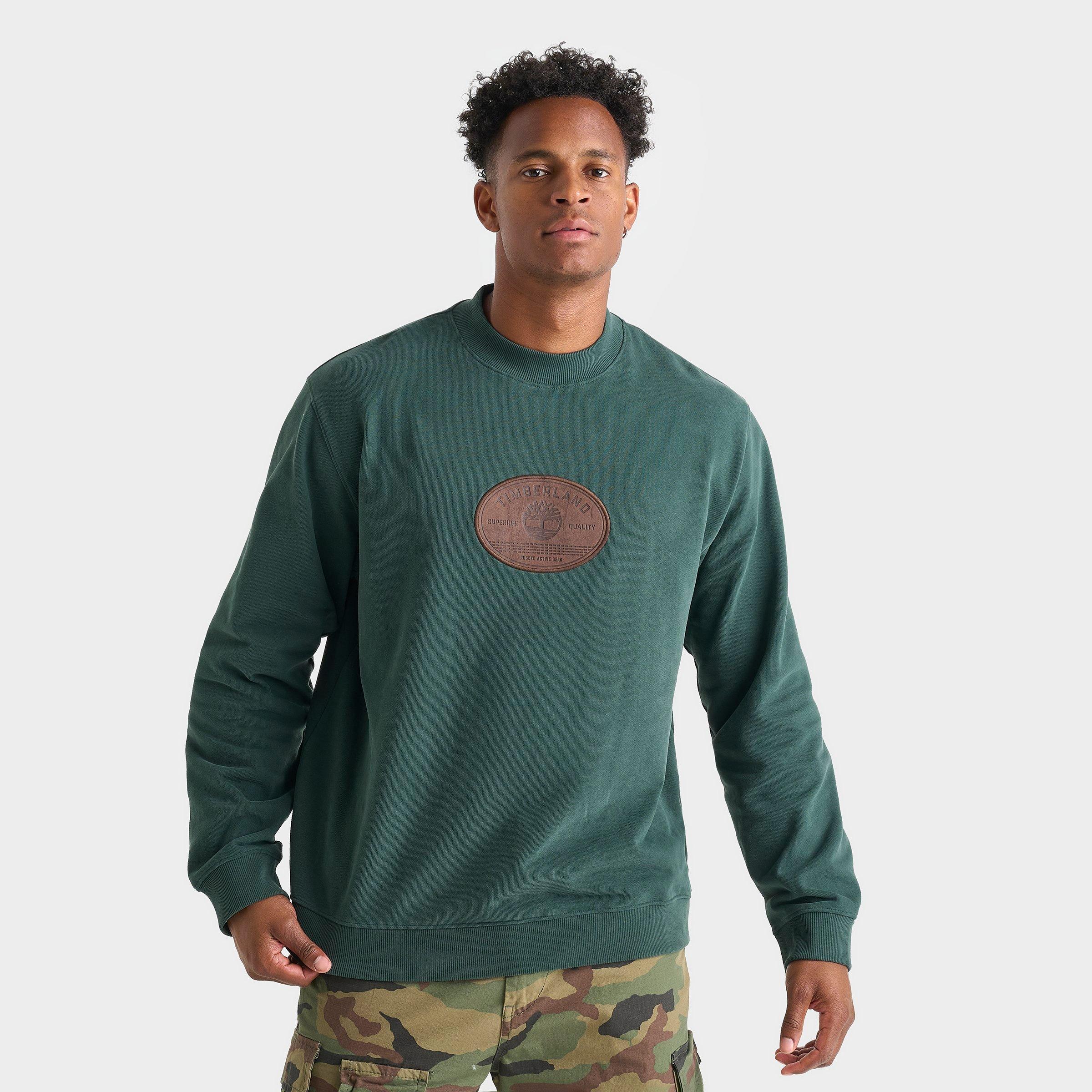 Men's Timberland Leather Badge Crewneck Sweatshirt