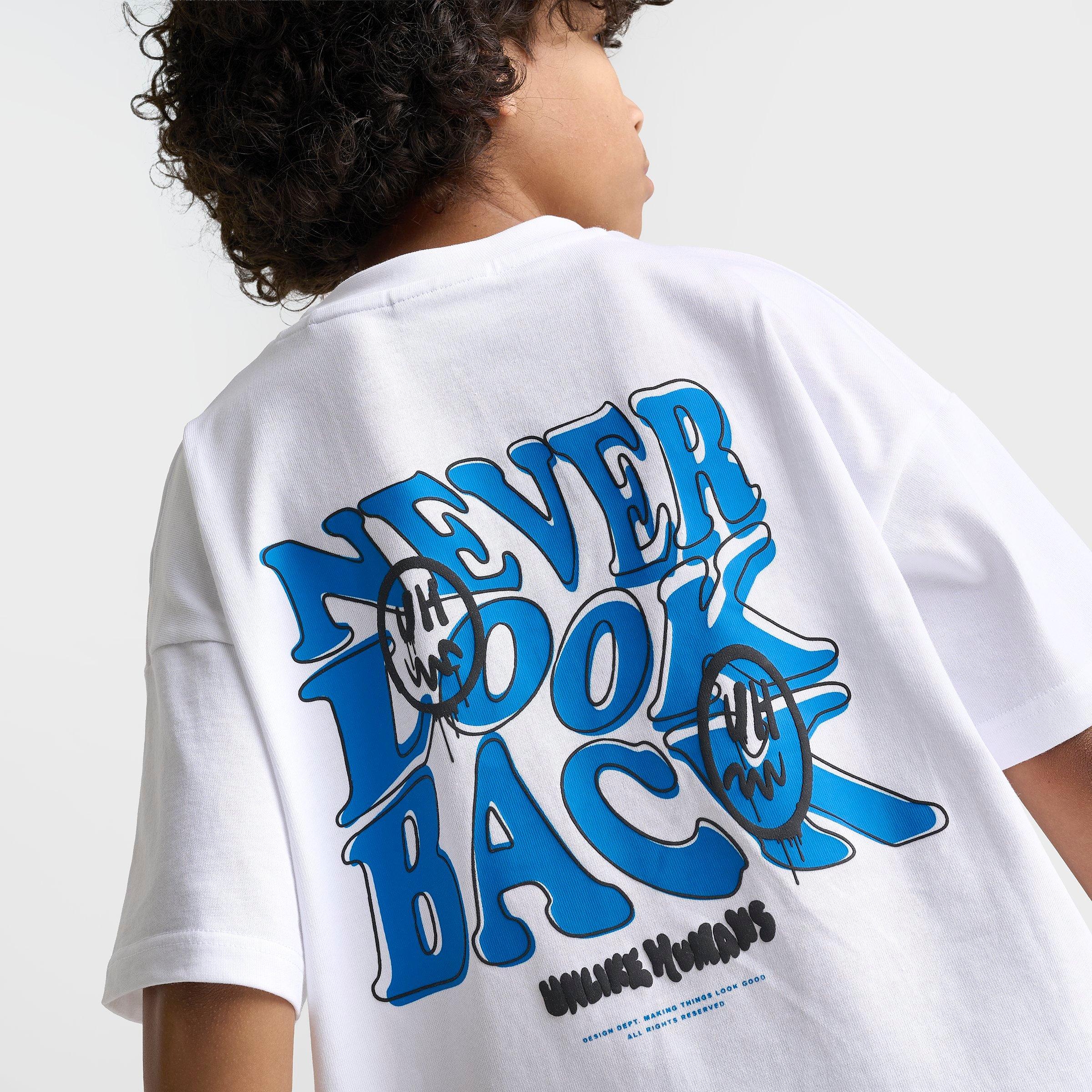 Big Kids' Unlike Humans Never Look Back T-Shirt