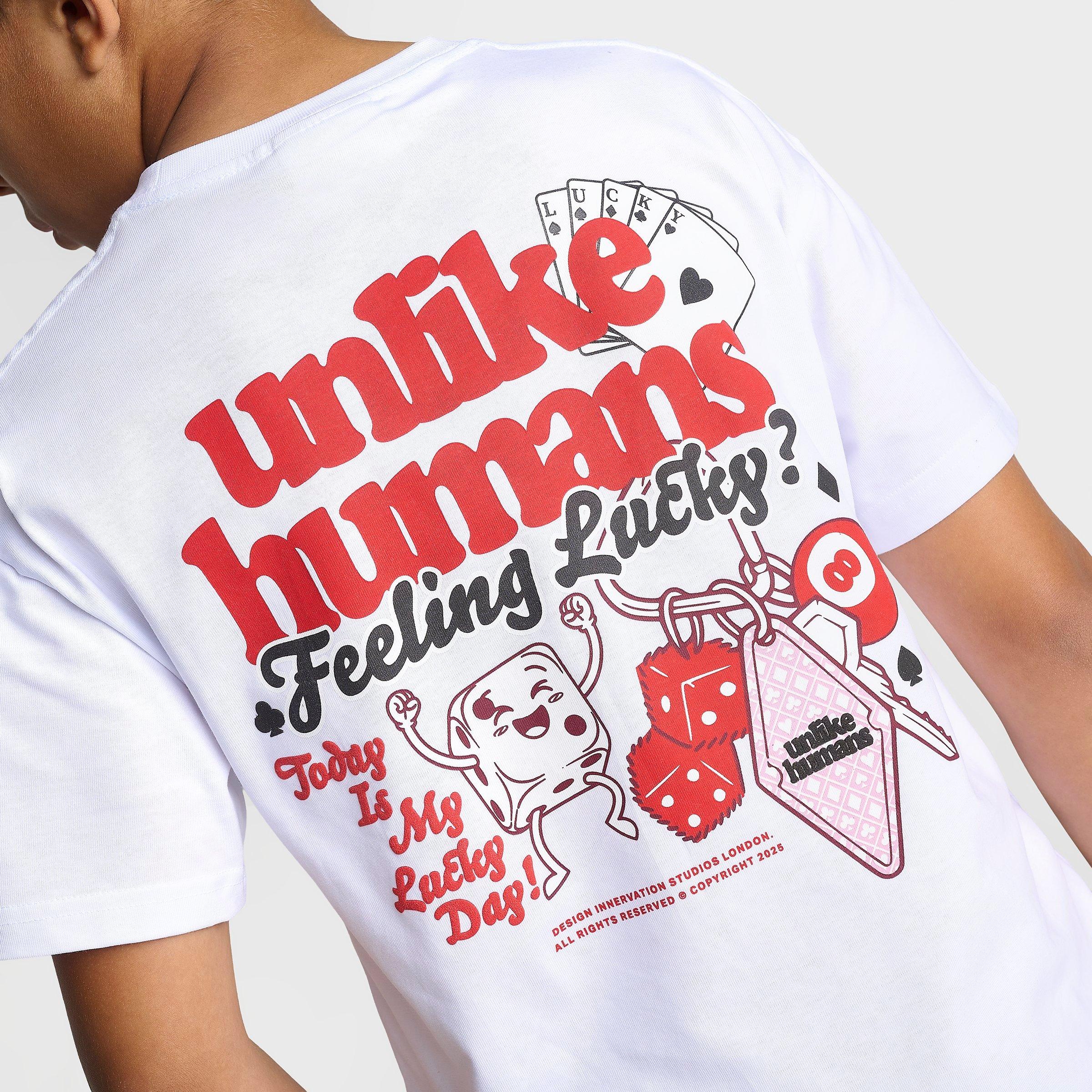 Big Kids' Unlike Humans Lucky T-Shirt
