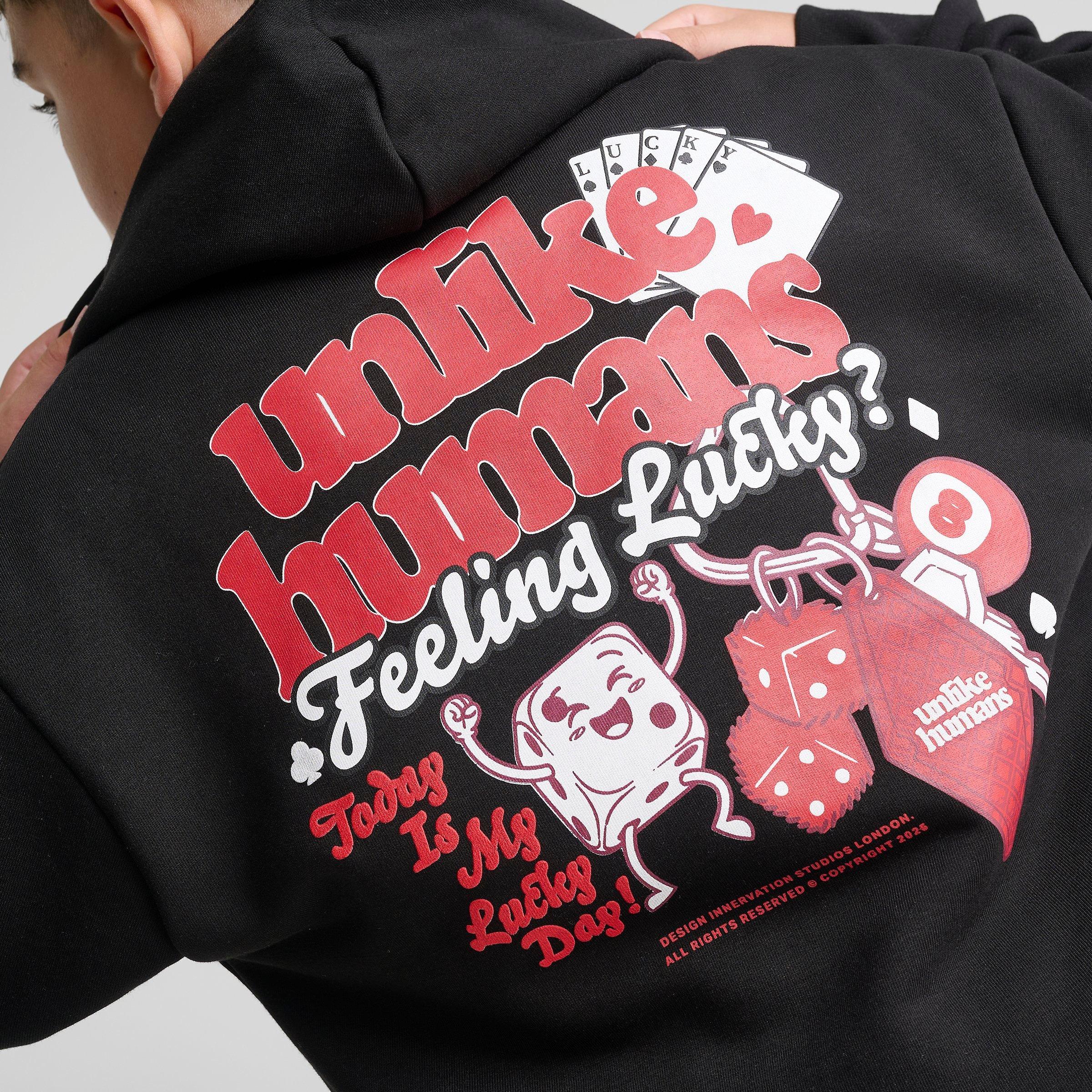 Big Kids' Unlike Humans Lucky Pullover Hoodie