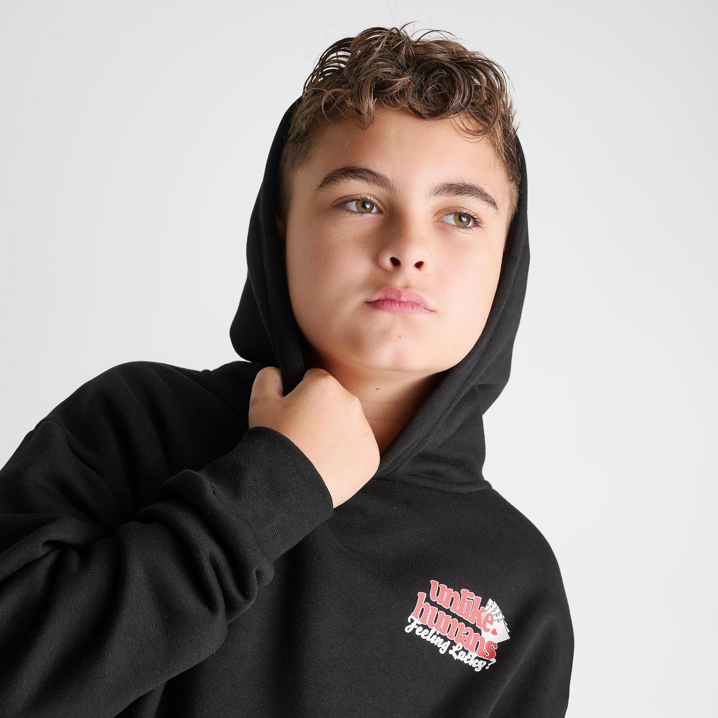 Big Kids' Unlike Humans Lucky Pullover Hoodie