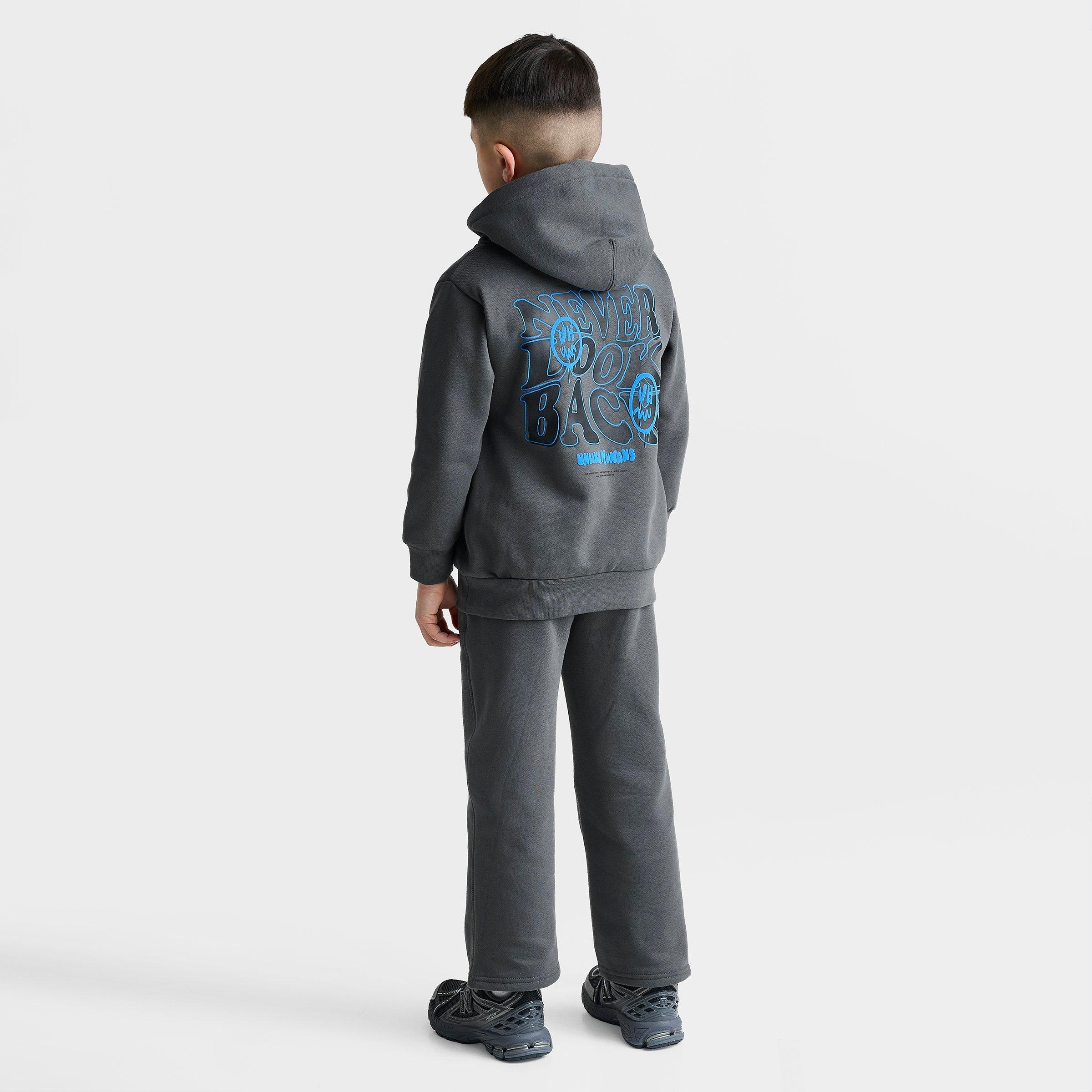 Little Kids' Unlike Humans Never Look Back Pullover Hoodie and Sweatpants Set