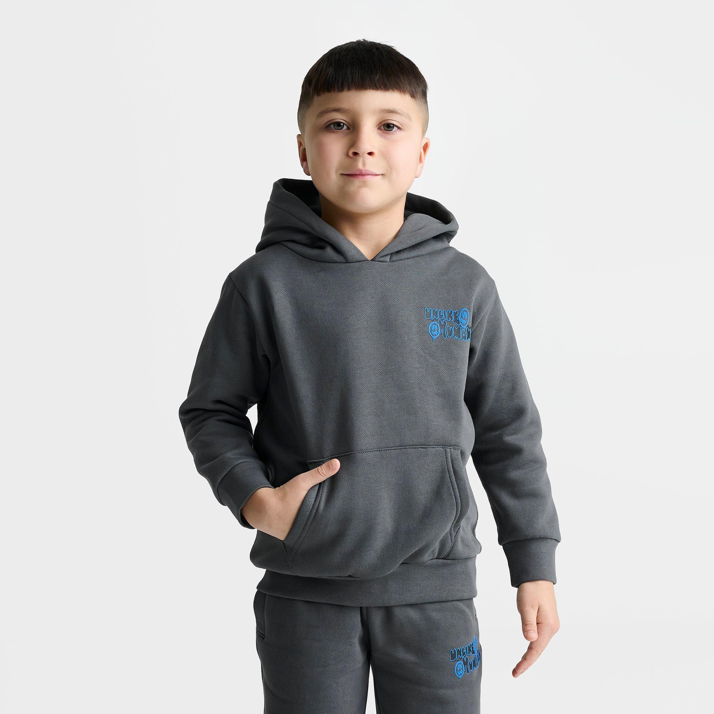 Little Kids' Unlike Humans Never Look Back Pullover Hoodie and Sweatpants Set