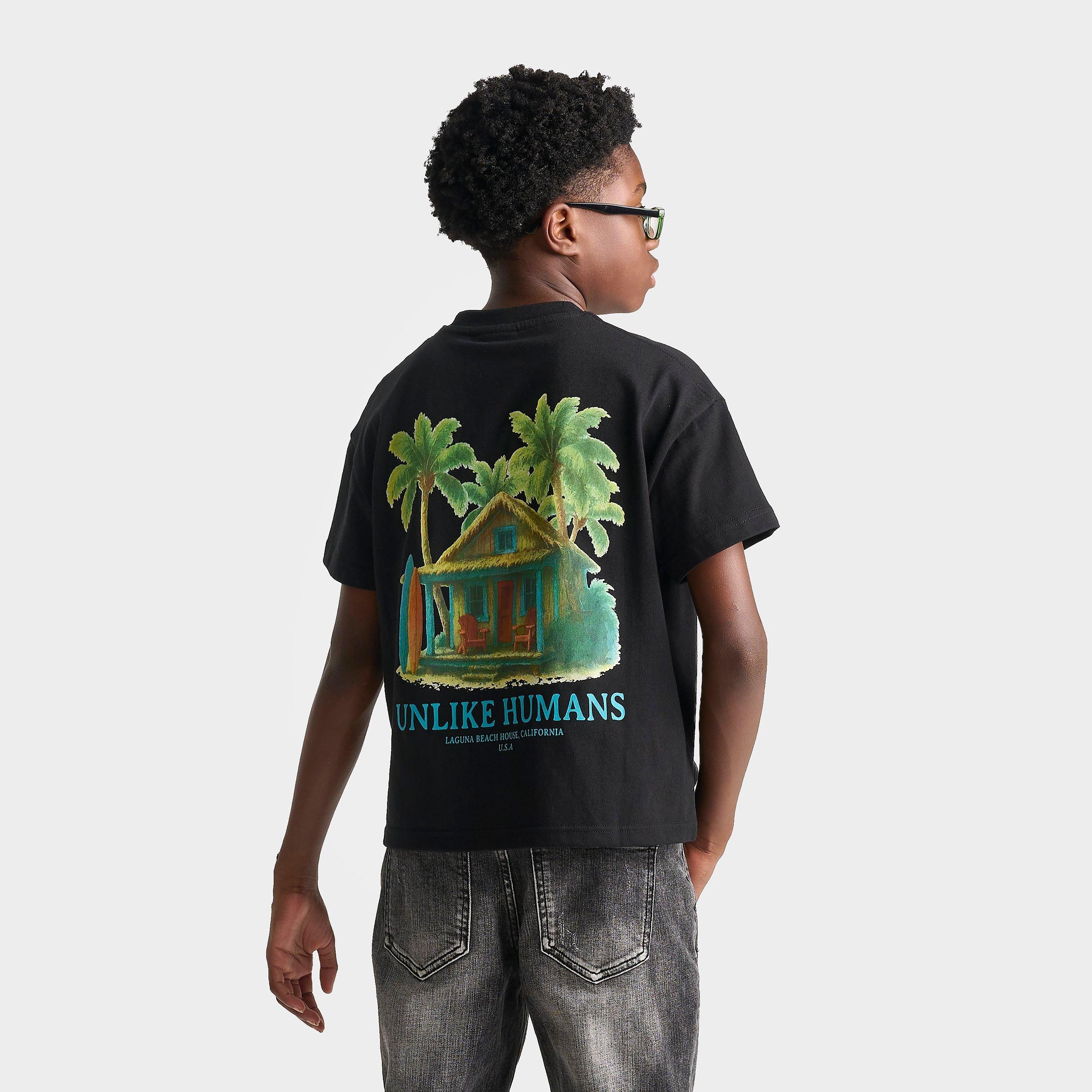 Big Kids' Unlike Humans Beach T-Shirt