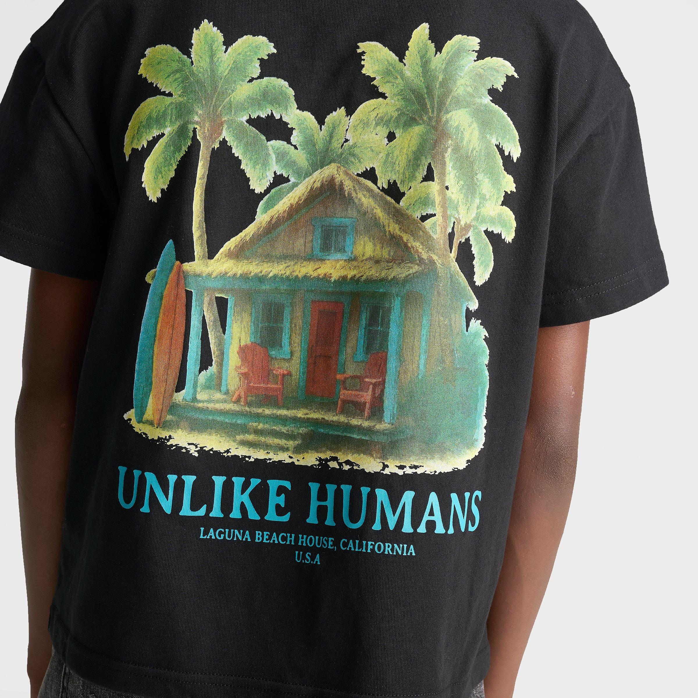 Big Kids' Unlike Humans Beach T-Shirt