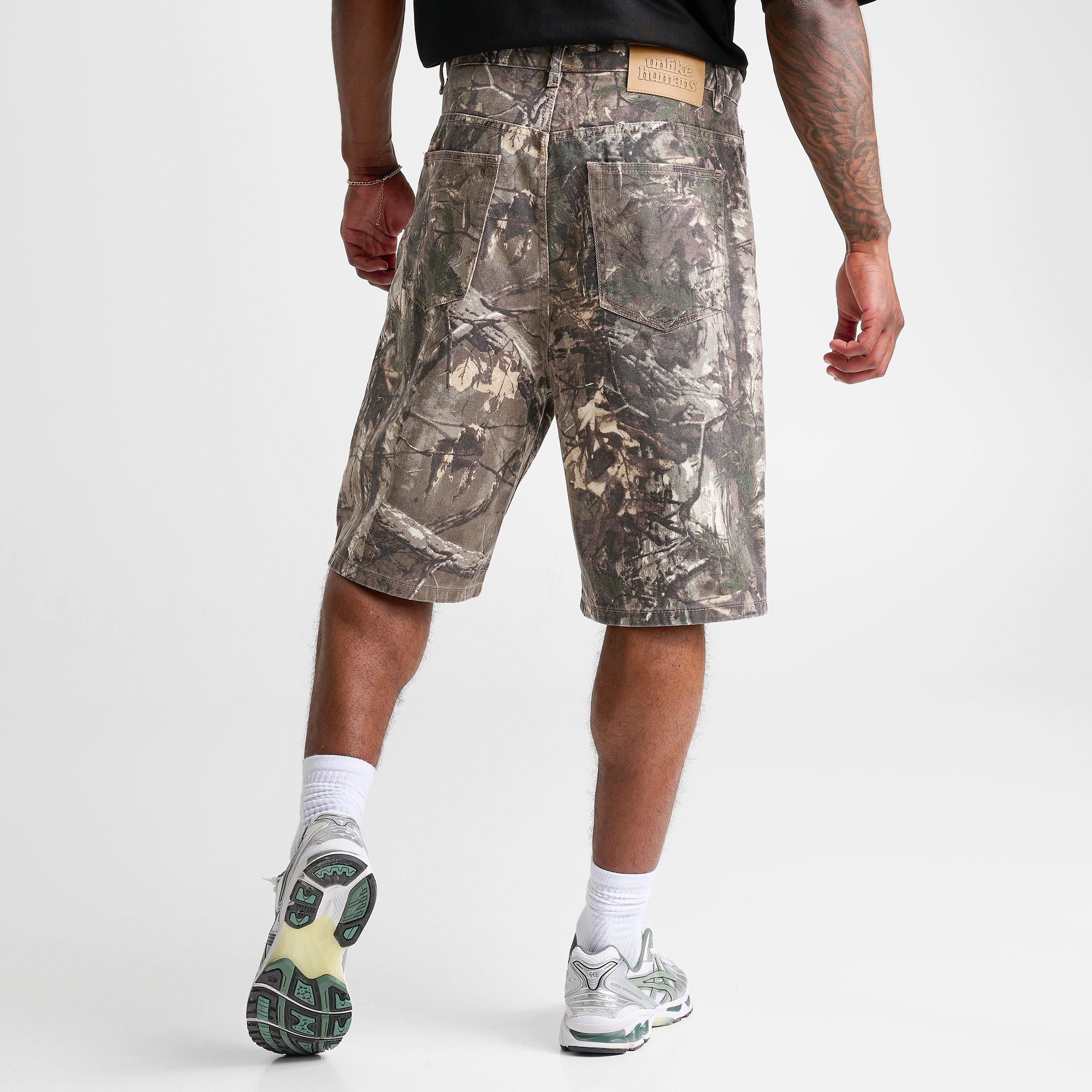 Men's Unlike Humans Savis Camo Denim Shorts