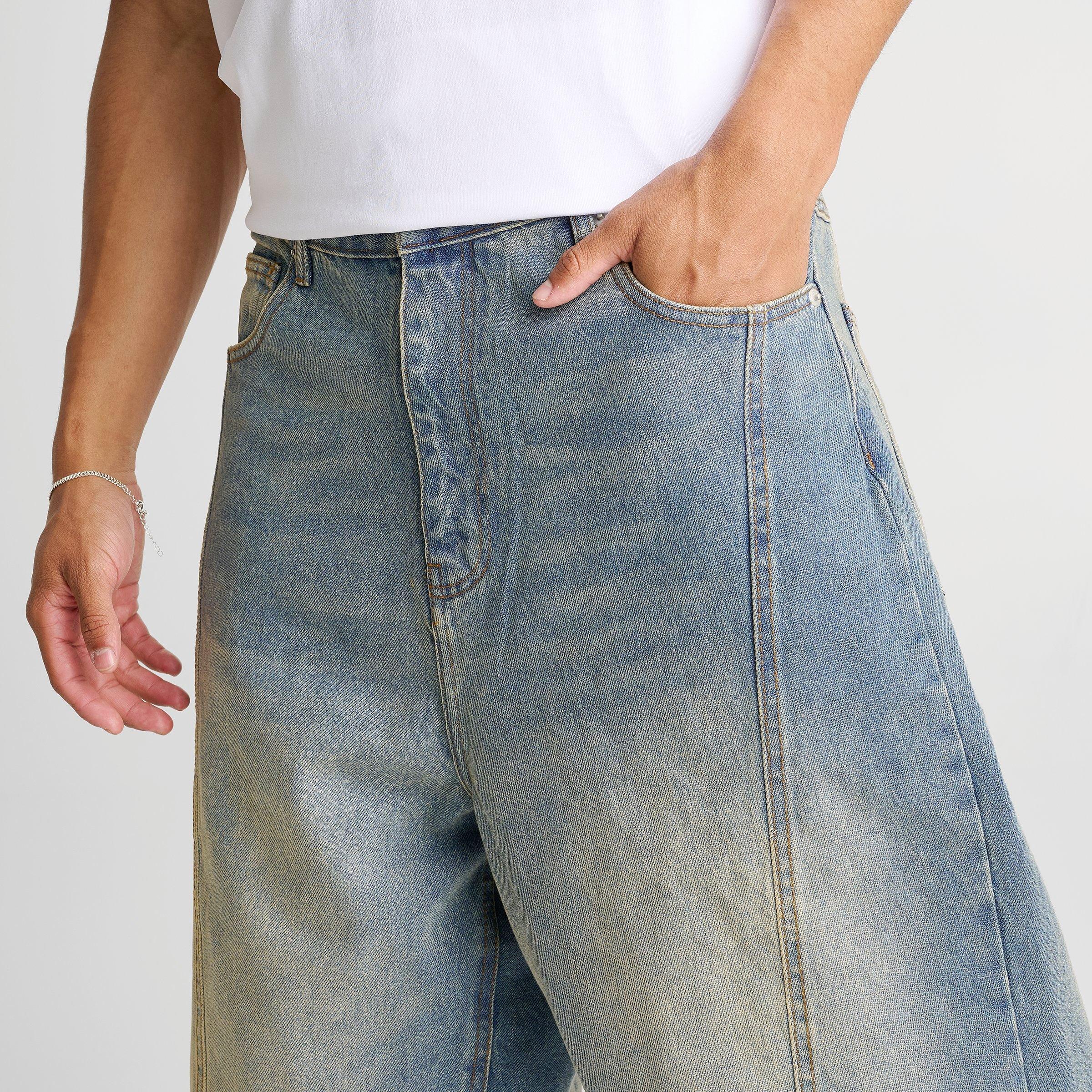 Men's Unlike Humans Route Loose Denim Shorts