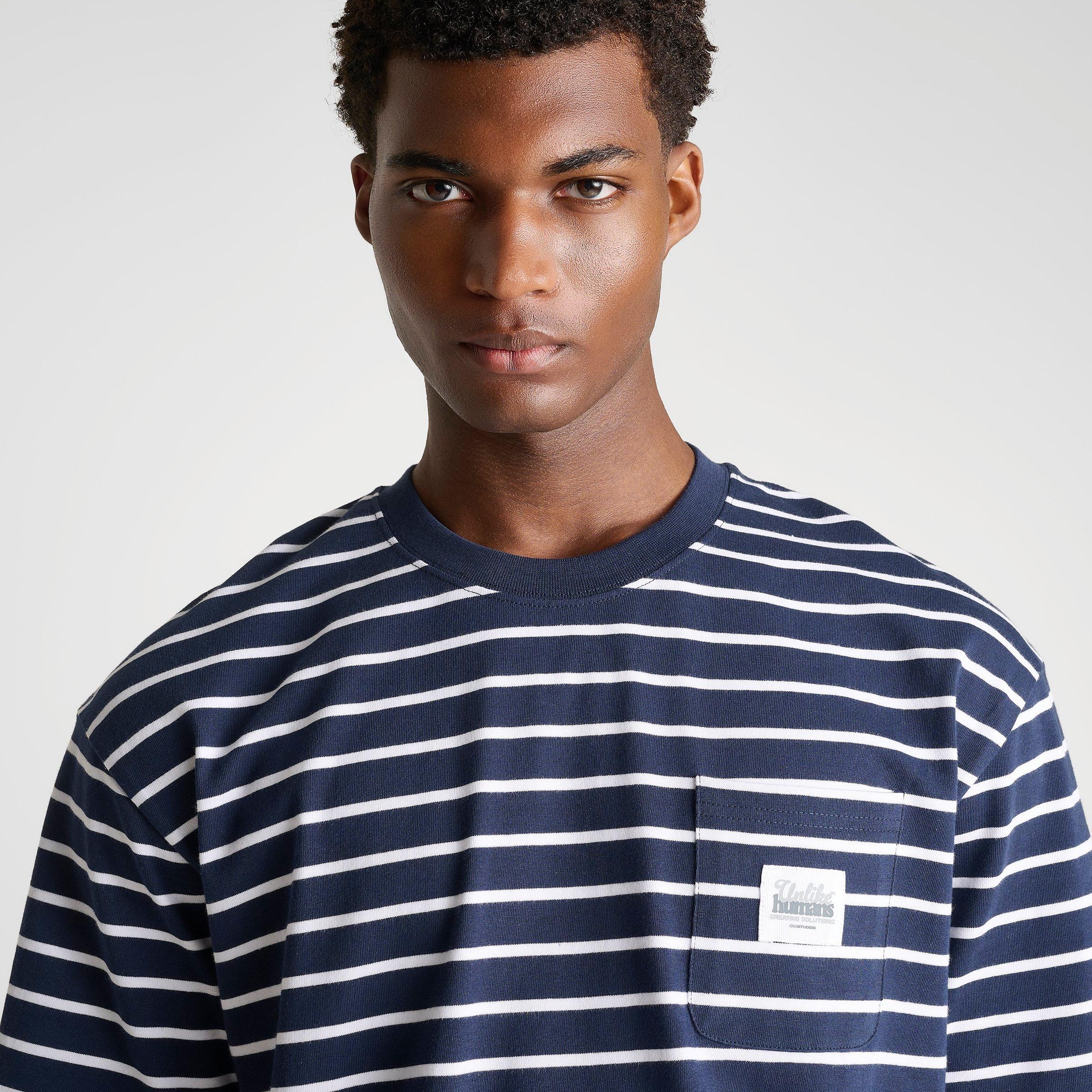 Men's Unlike Humans Ten Stripes Pocket T-Shirt