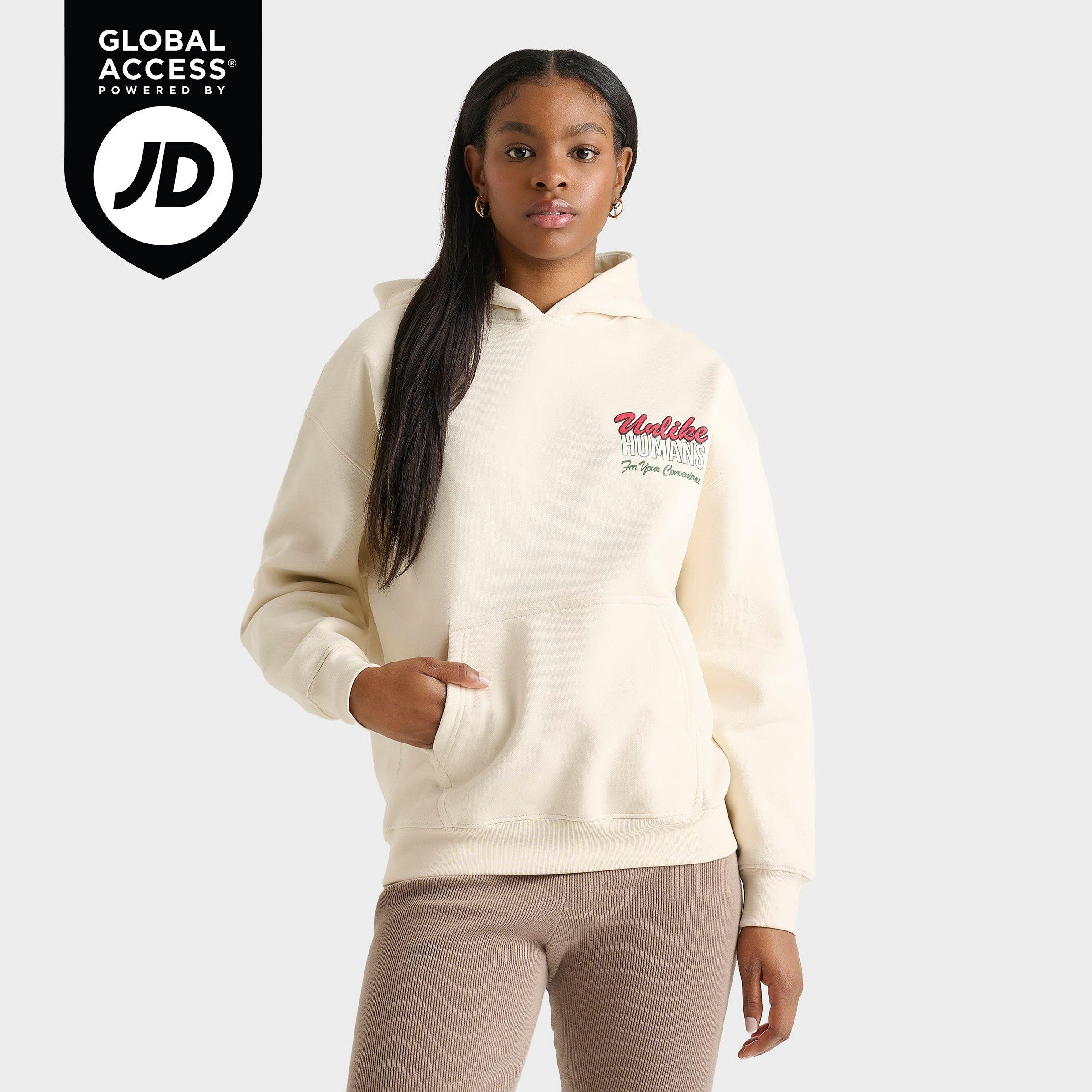 Women's Unlike Humans Cherry Oversized Pullover Hoodie