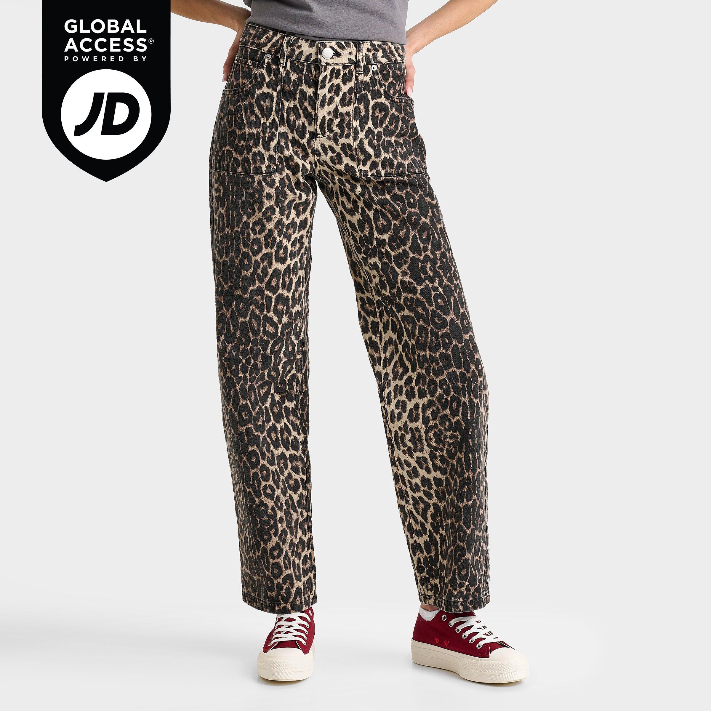 【INCHANT ME】Tiger Leopard Balloon Fit Denim Pants INCHANT ME】Tiger Leopard Balloon Fit Denim Pants (INCHANT