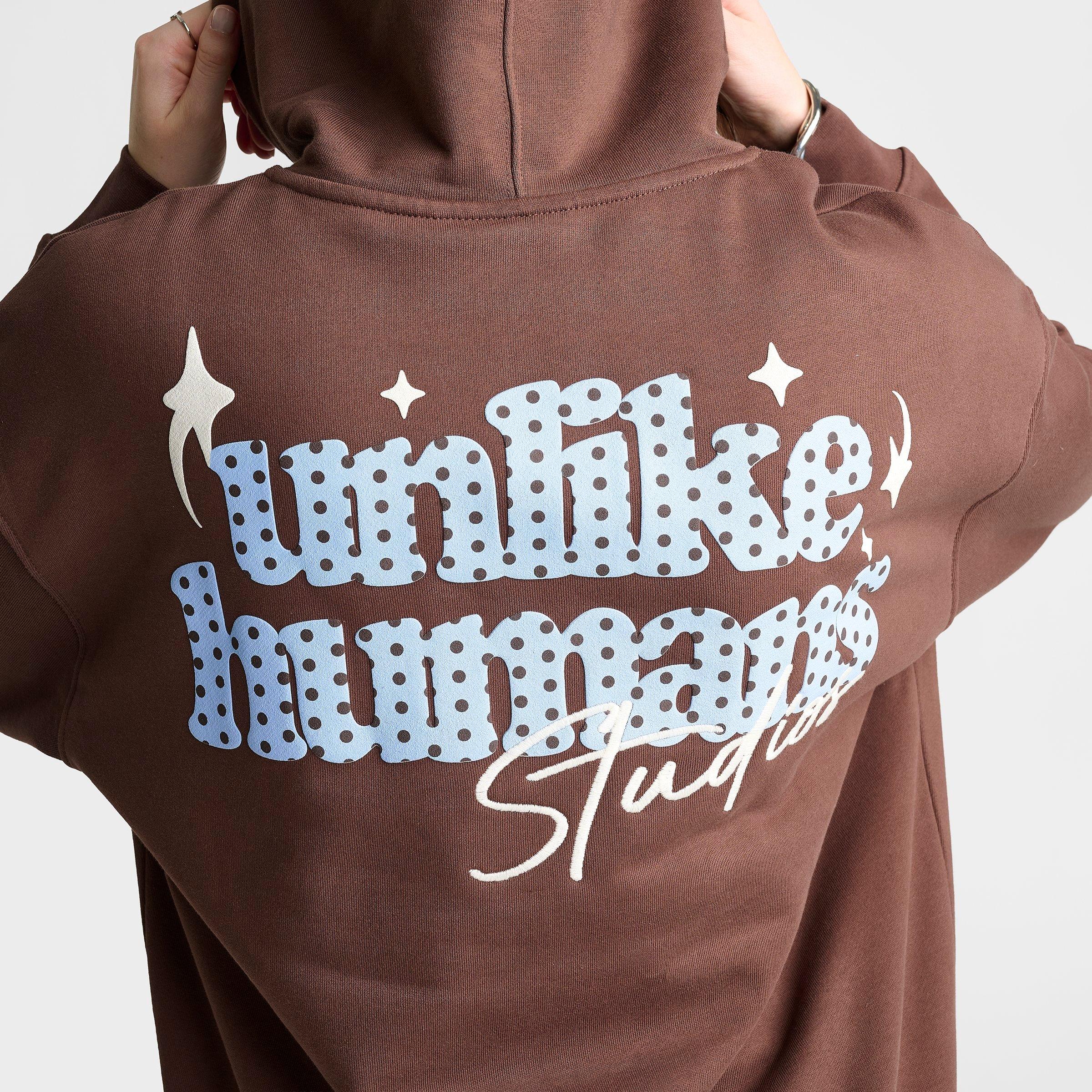 Women's Unlike Humans Studios Polka Dot Graphic Pullover Hoodie