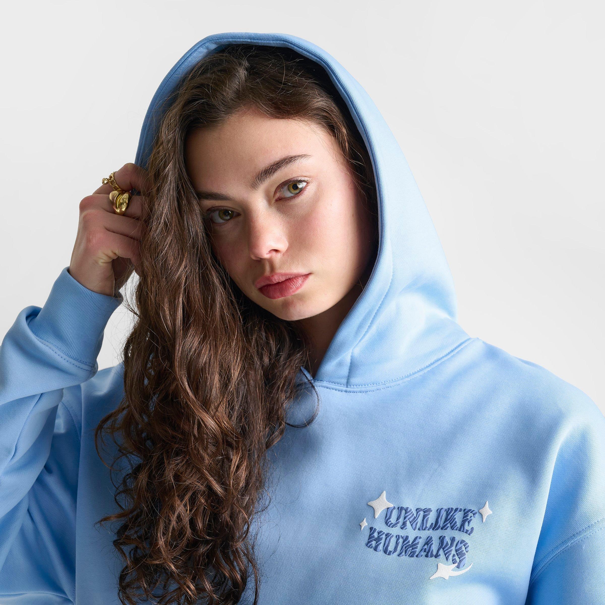 Women's Unlike Humans Good Days Zebra Print Pullover Hoodie