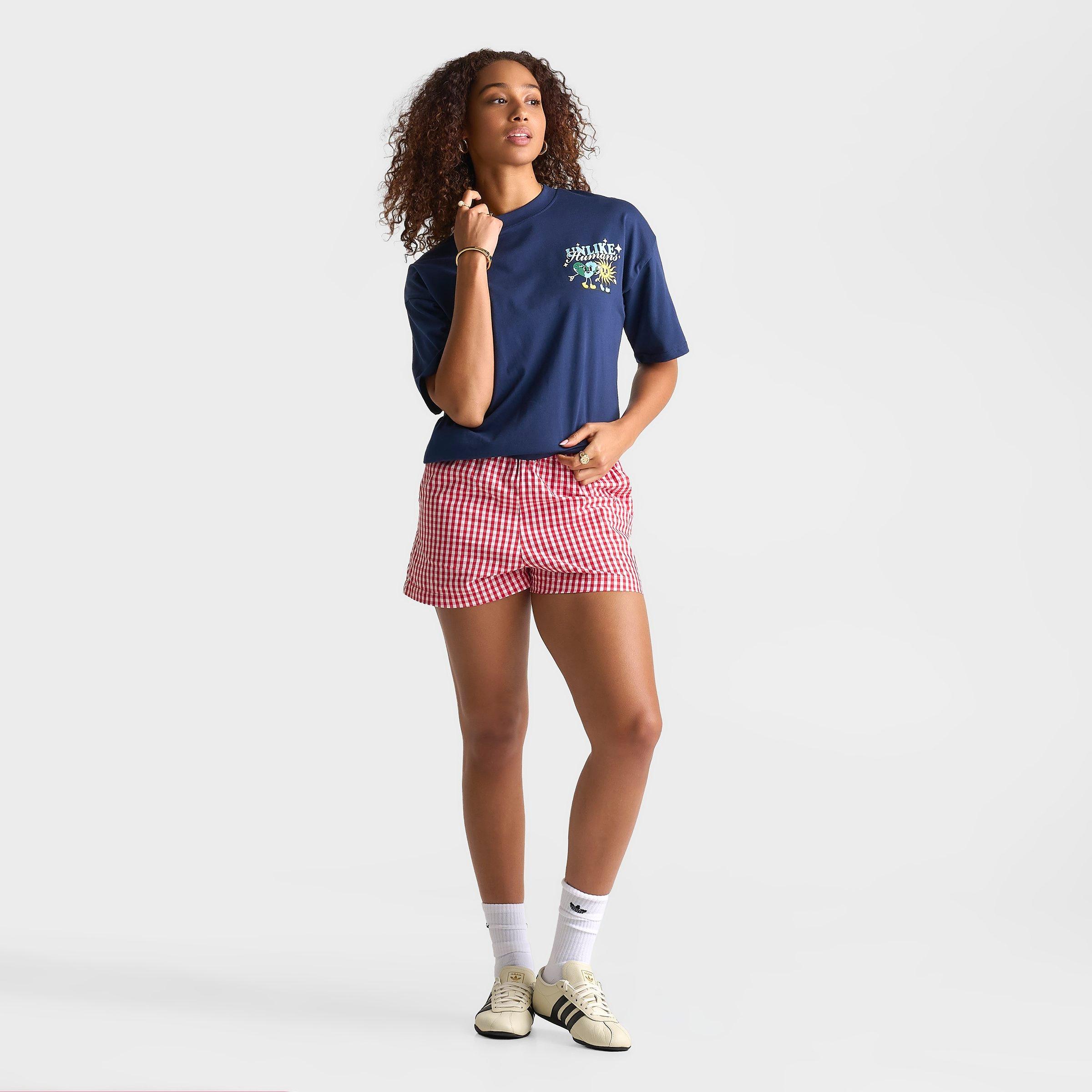 Women's Unlike Humans Gingham Boxer Shorts