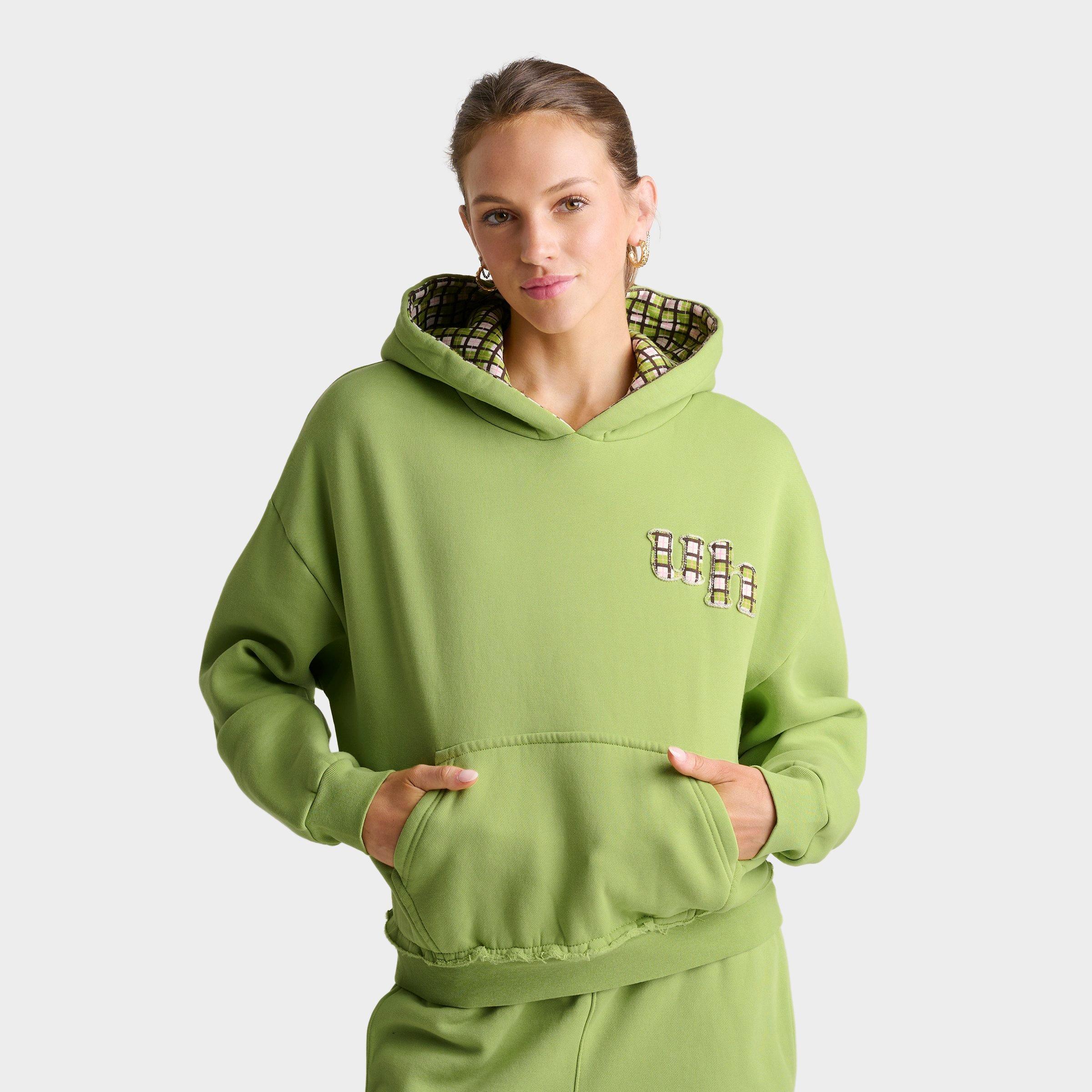 Women's Unlike Humans Washed Check Pullover Hoodie