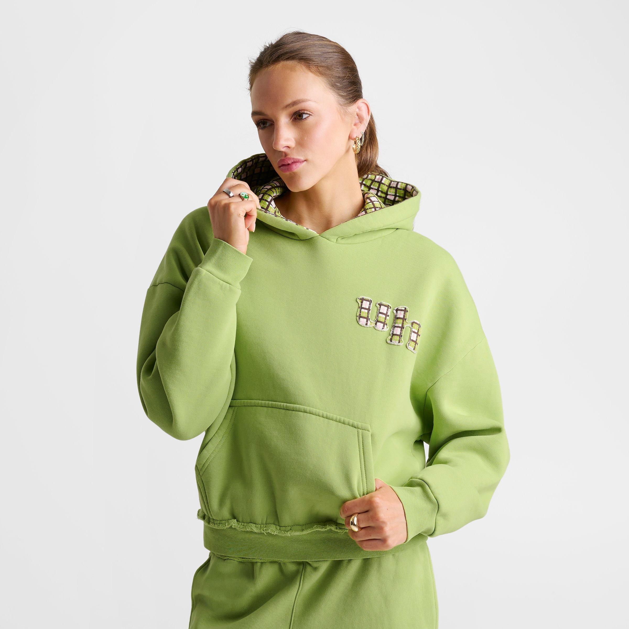Women's Unlike Humans Washed Check Pullover Hoodie