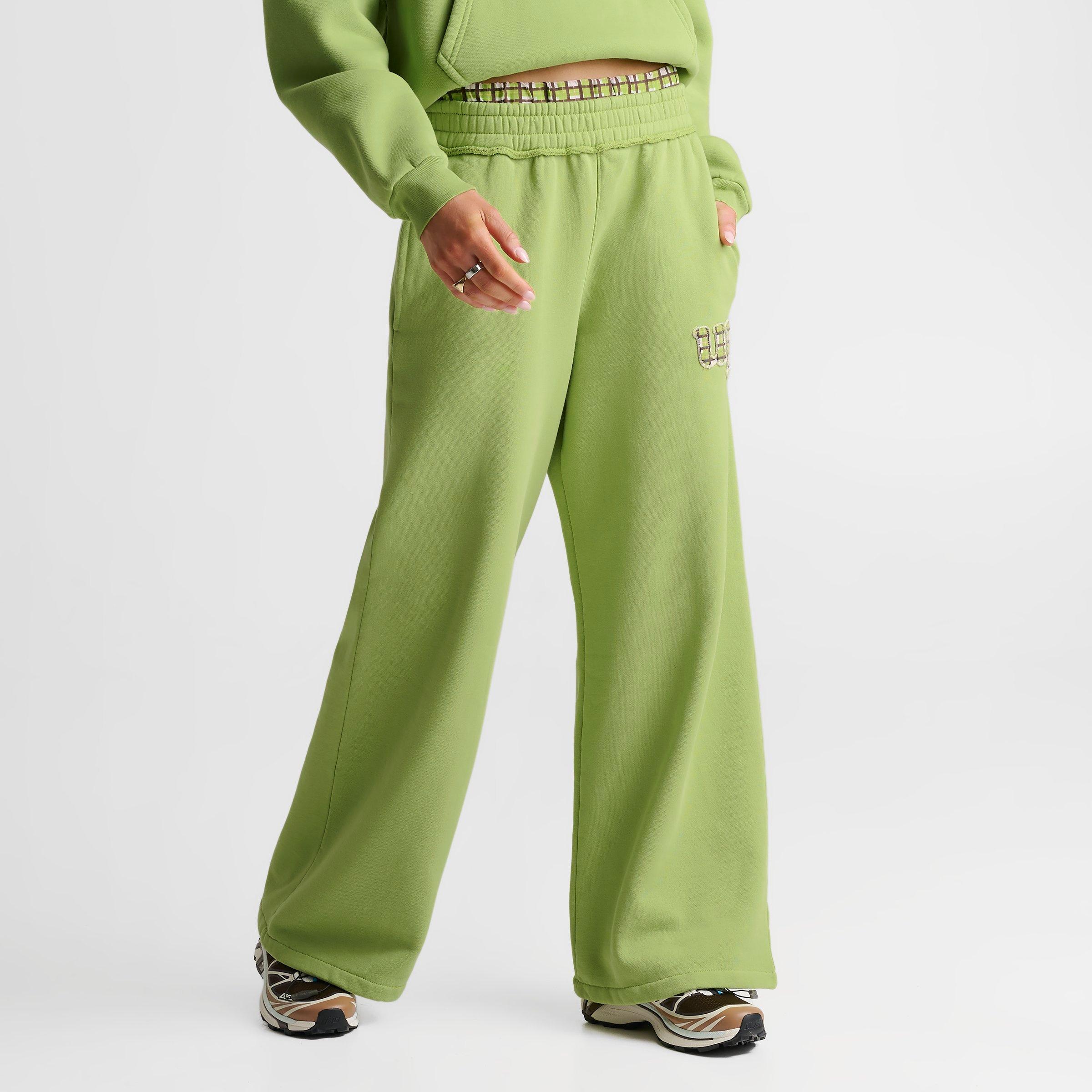 Women's Unlike Humans Washed Check Wide-Leg Pants