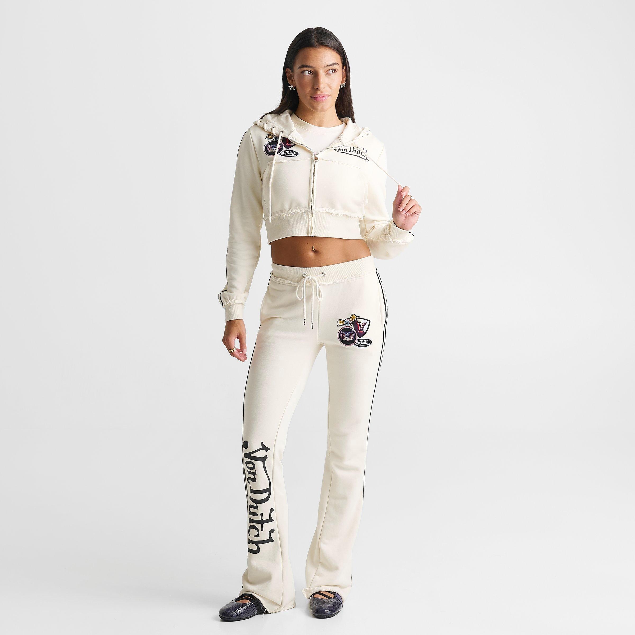 Women's Von Dutch Raw Edge Full-Zip Hoodie