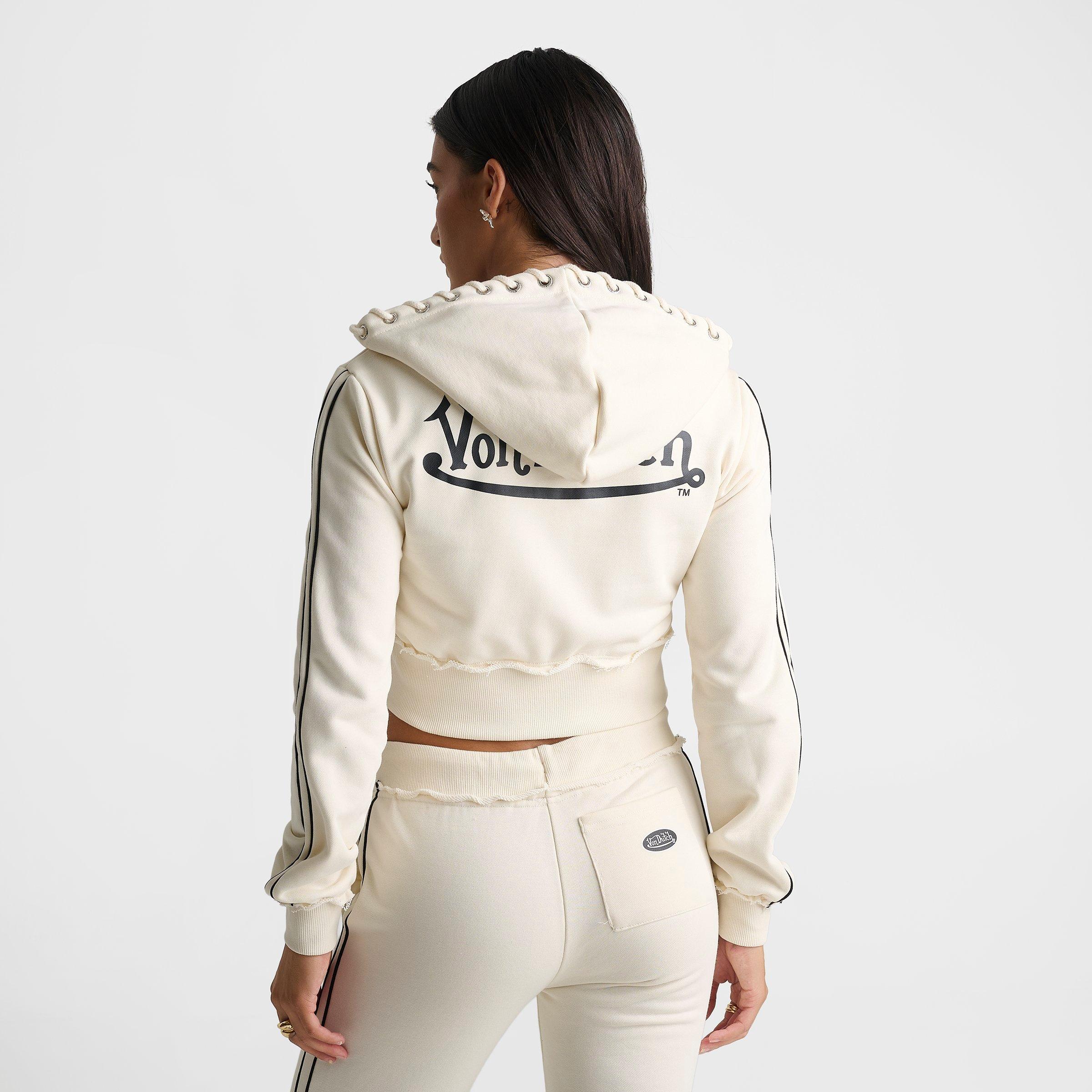 Women's Von Dutch Raw Edge Full-Zip Hoodie