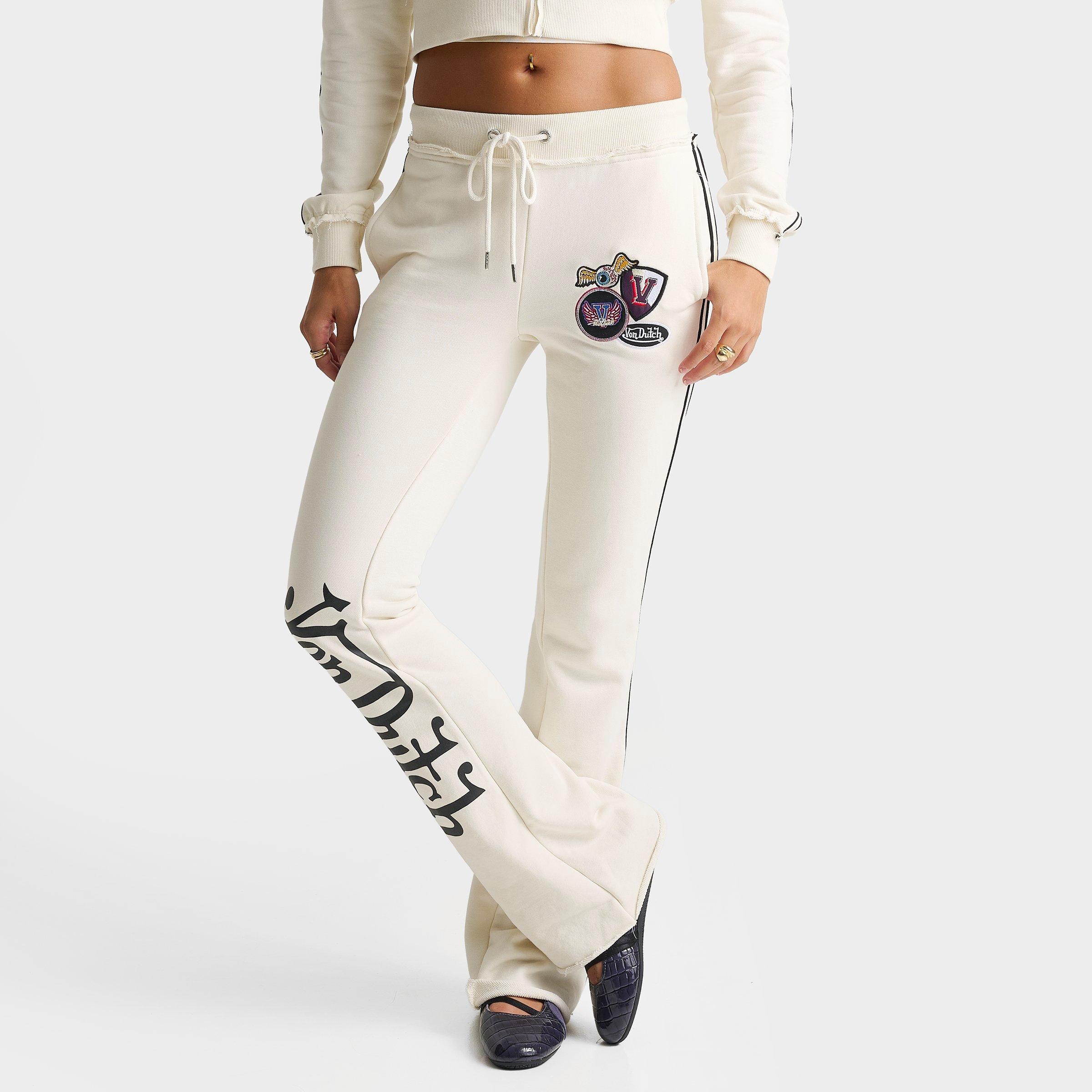 Women's Von Dutch Raw Edge Flare Jogger Pants
