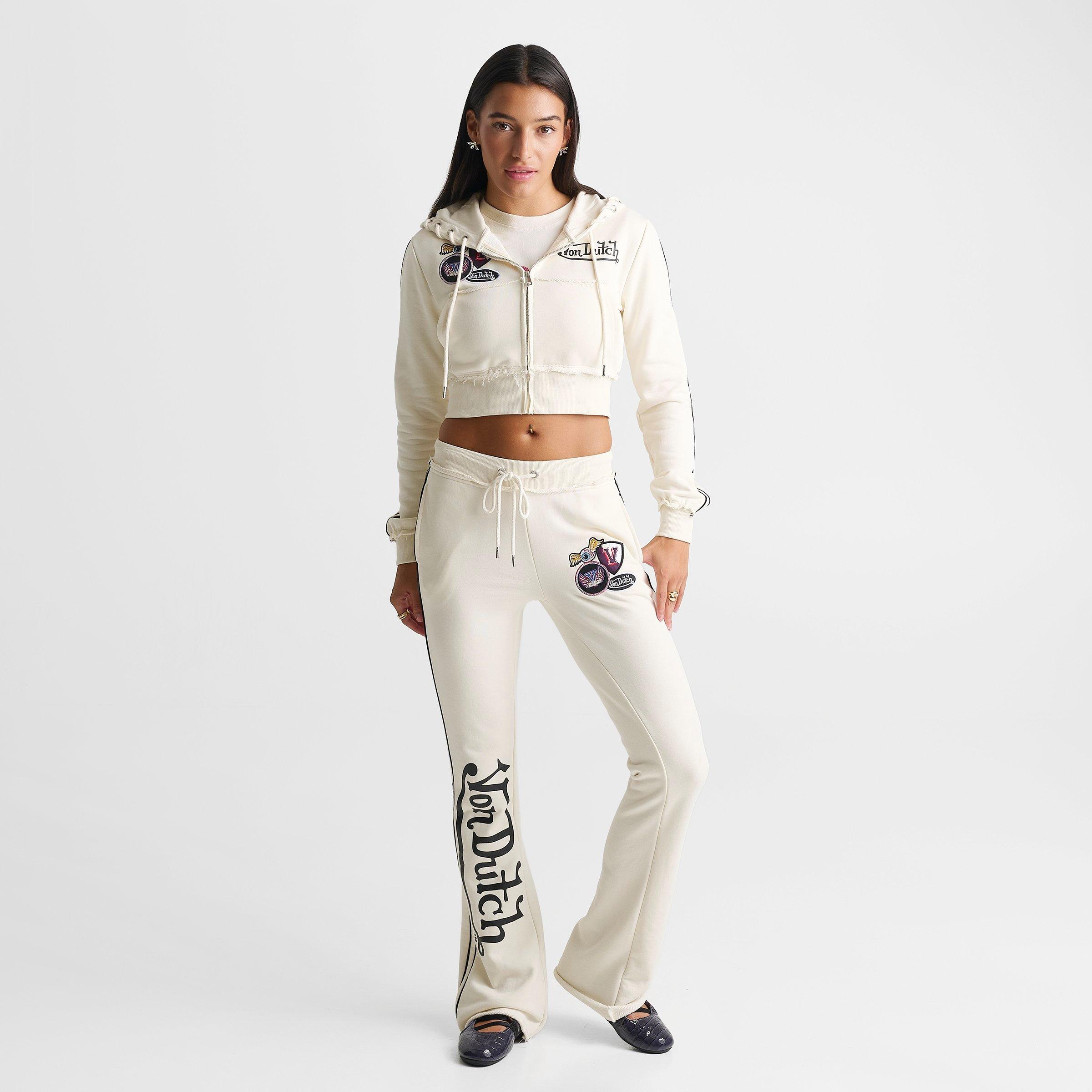 Women's Von Dutch Raw Edge Flare Jogger Pants