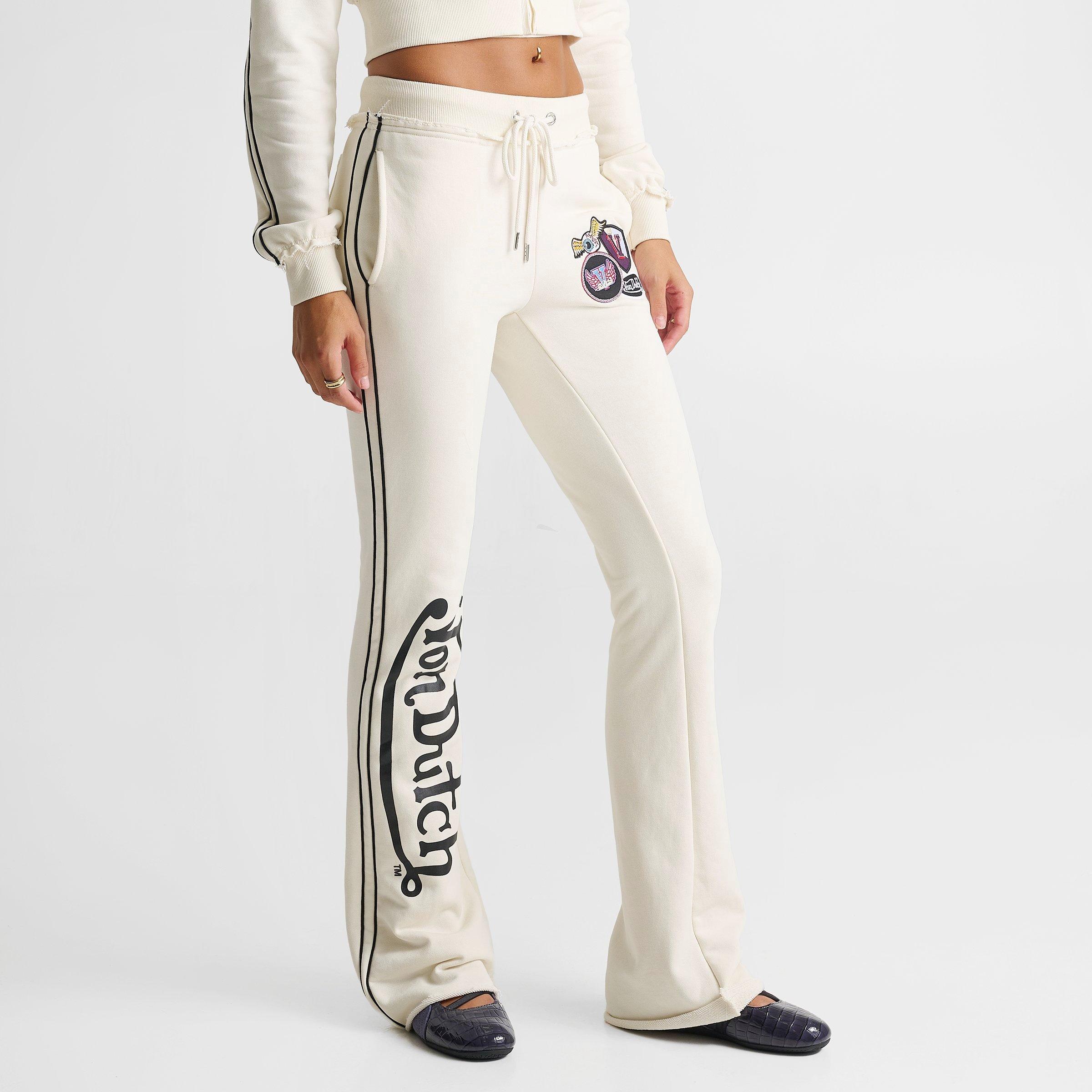 Women's Von Dutch Raw Edge Flare Jogger Pants