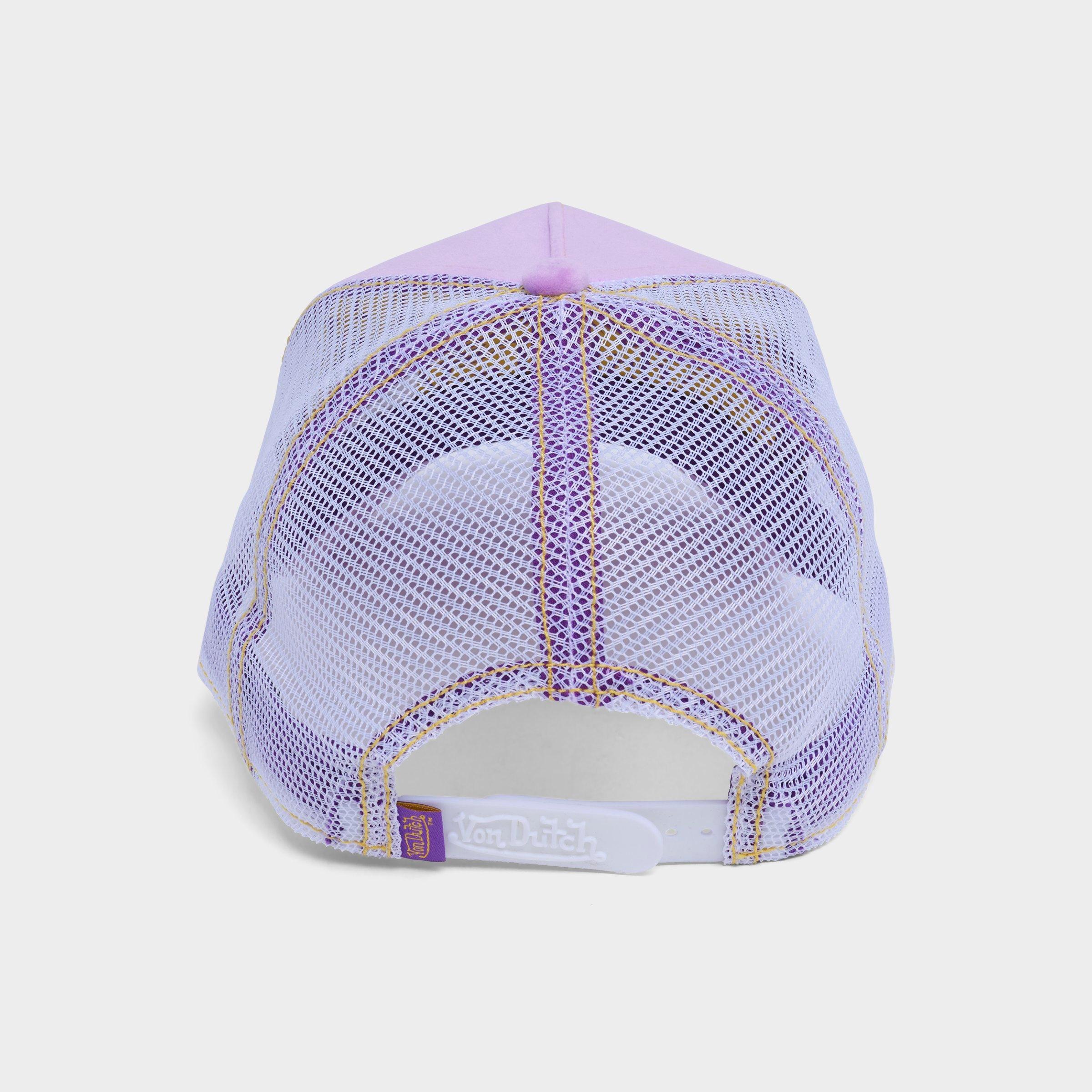 Von Dutch Reverse Logo Velvet Trucker Hat