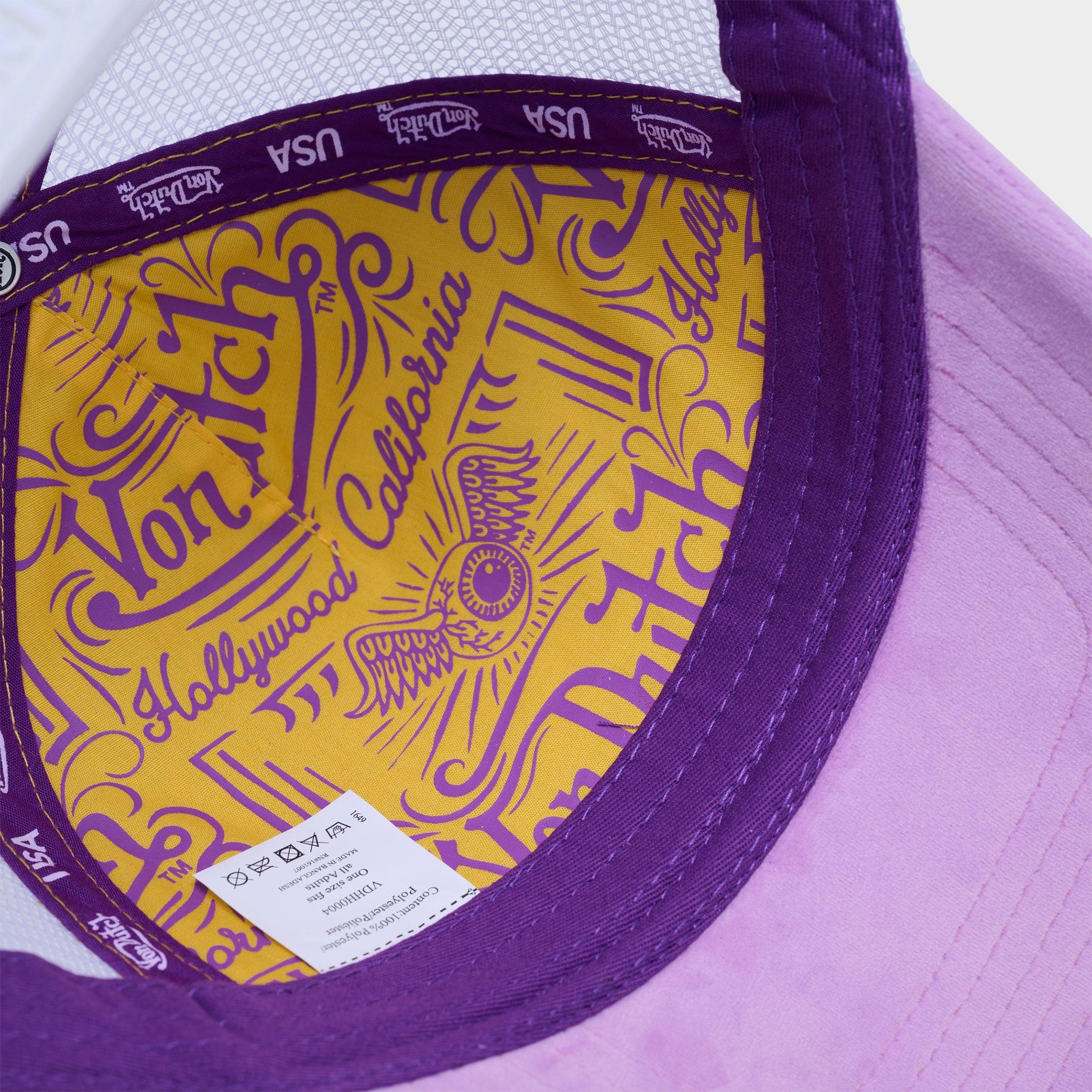 Von Dutch Reverse Logo Velvet Trucker Hat