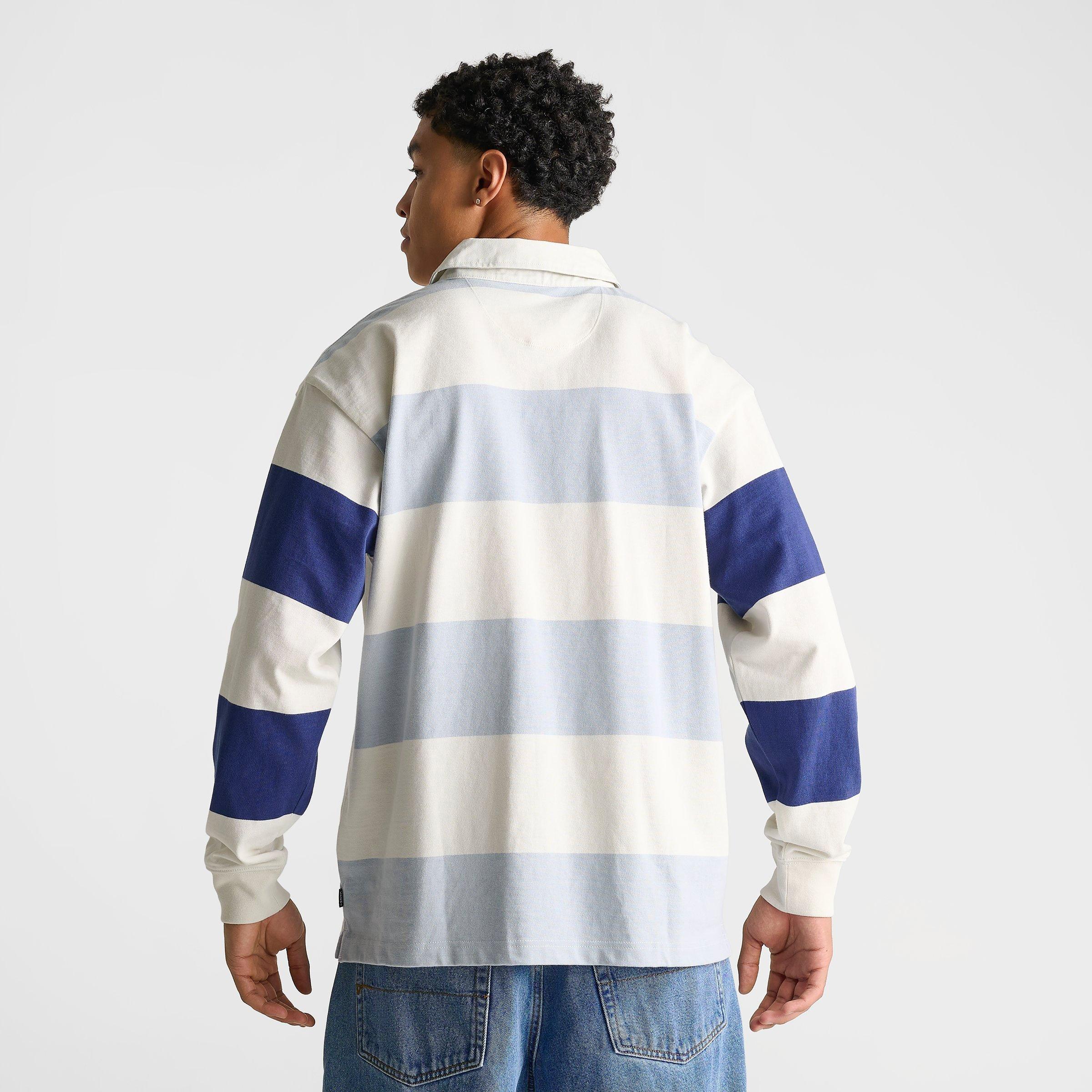 Men's Vans Ward Stripe Knit Long-Sleeve Rugby Shirt