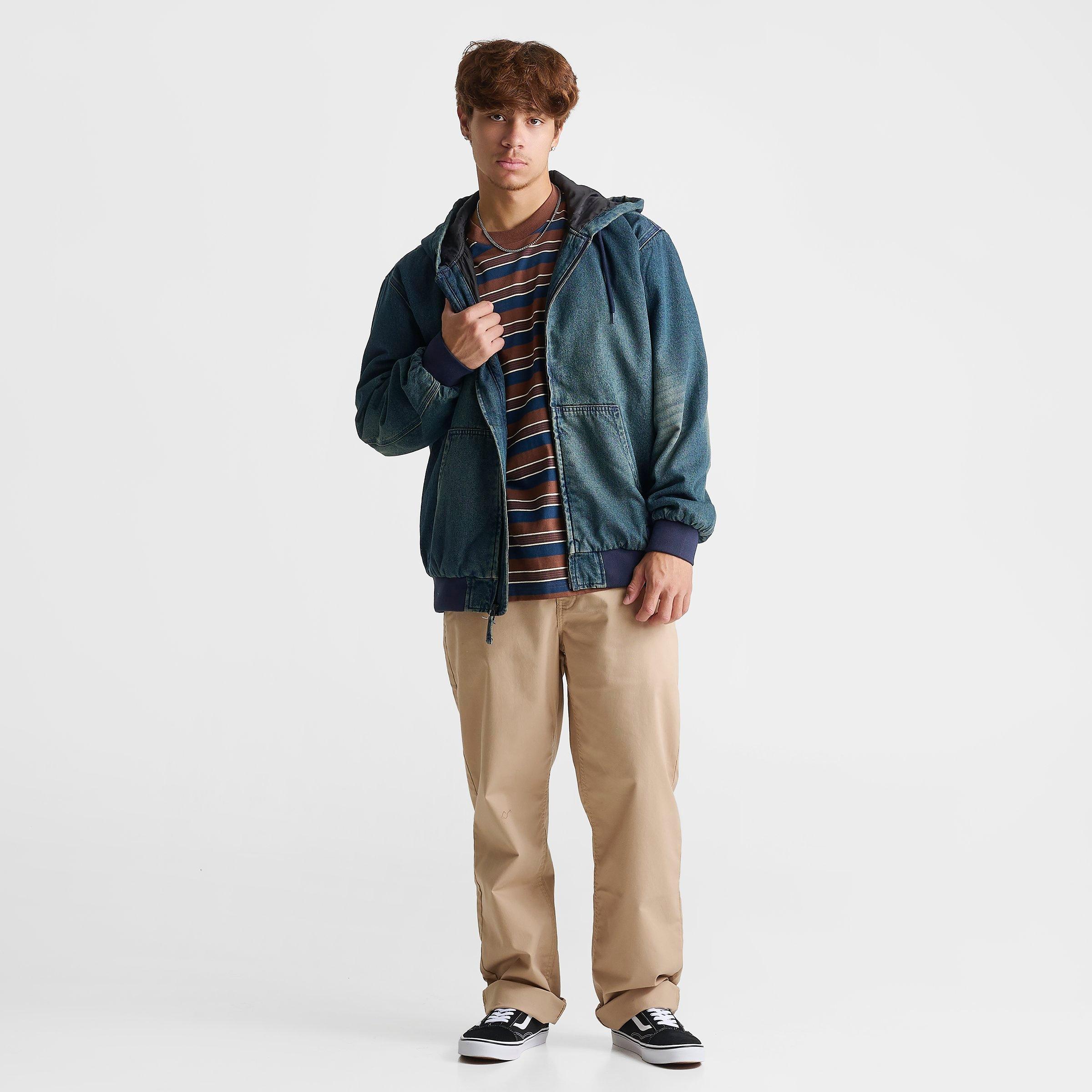 Men's Vans Eli Workwear Full-Zip Hooded Denim Jacket