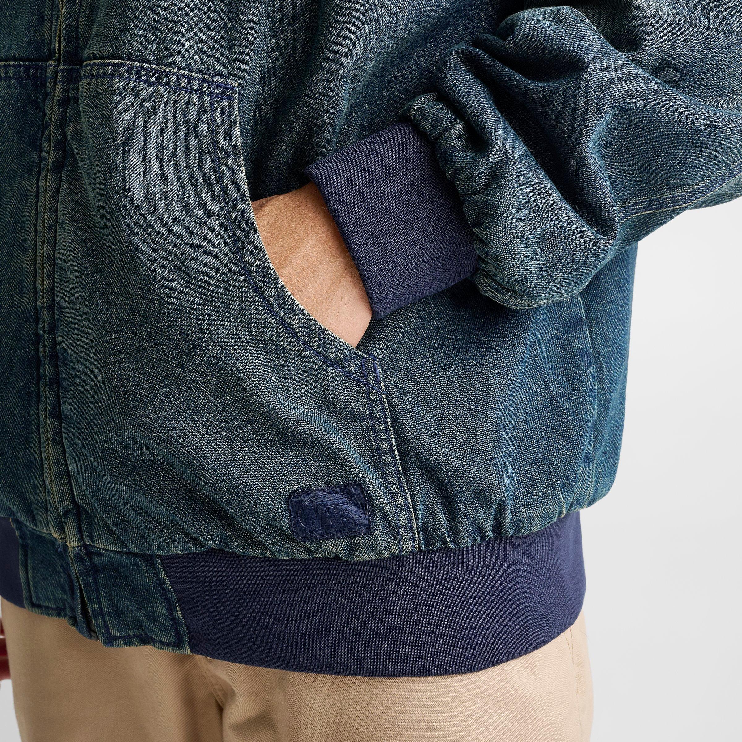 Men's Vans Eli Workwear Full-Zip Hooded Denim Jacket