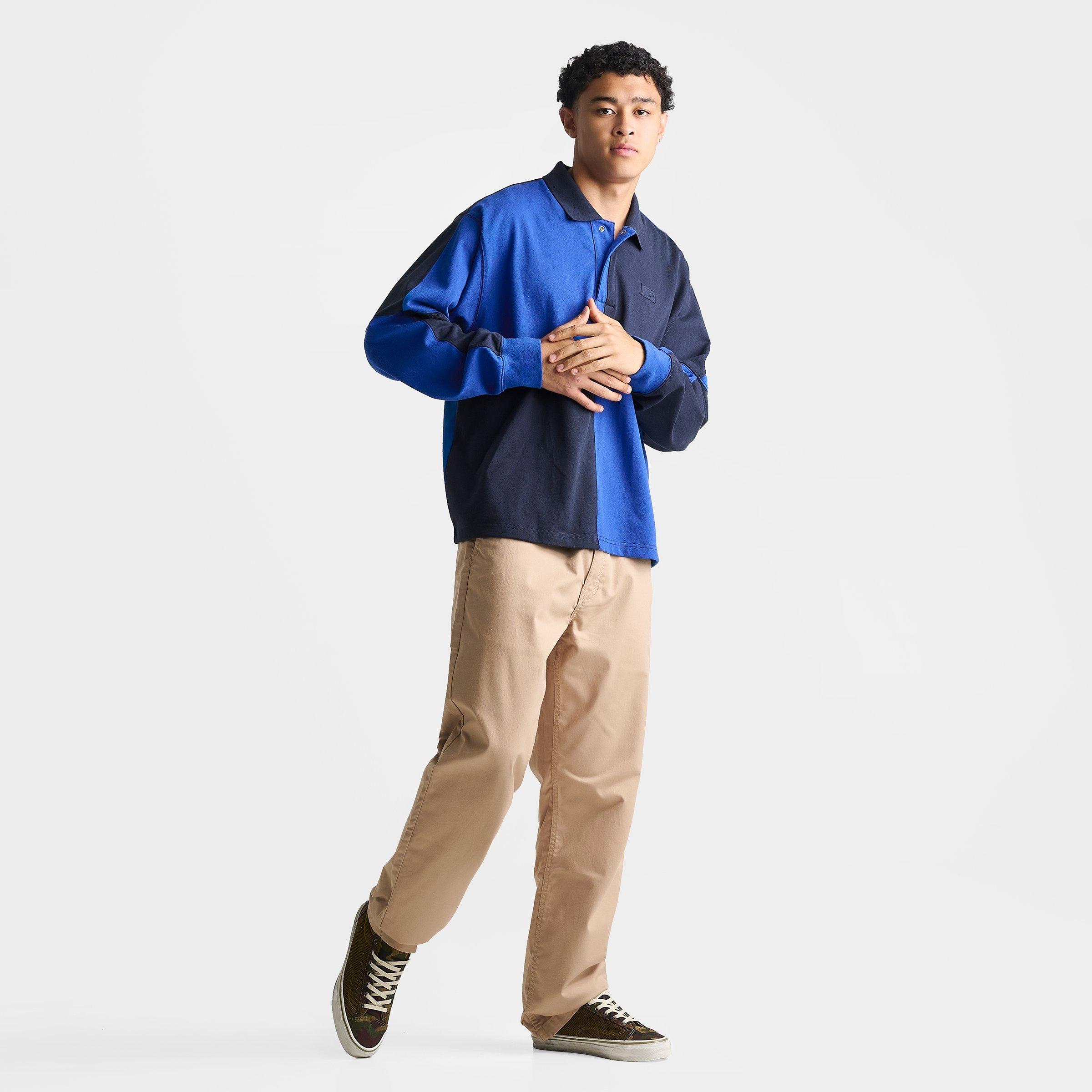 Men's Vans Check Knit Long-Sleeve Rugby Shirt