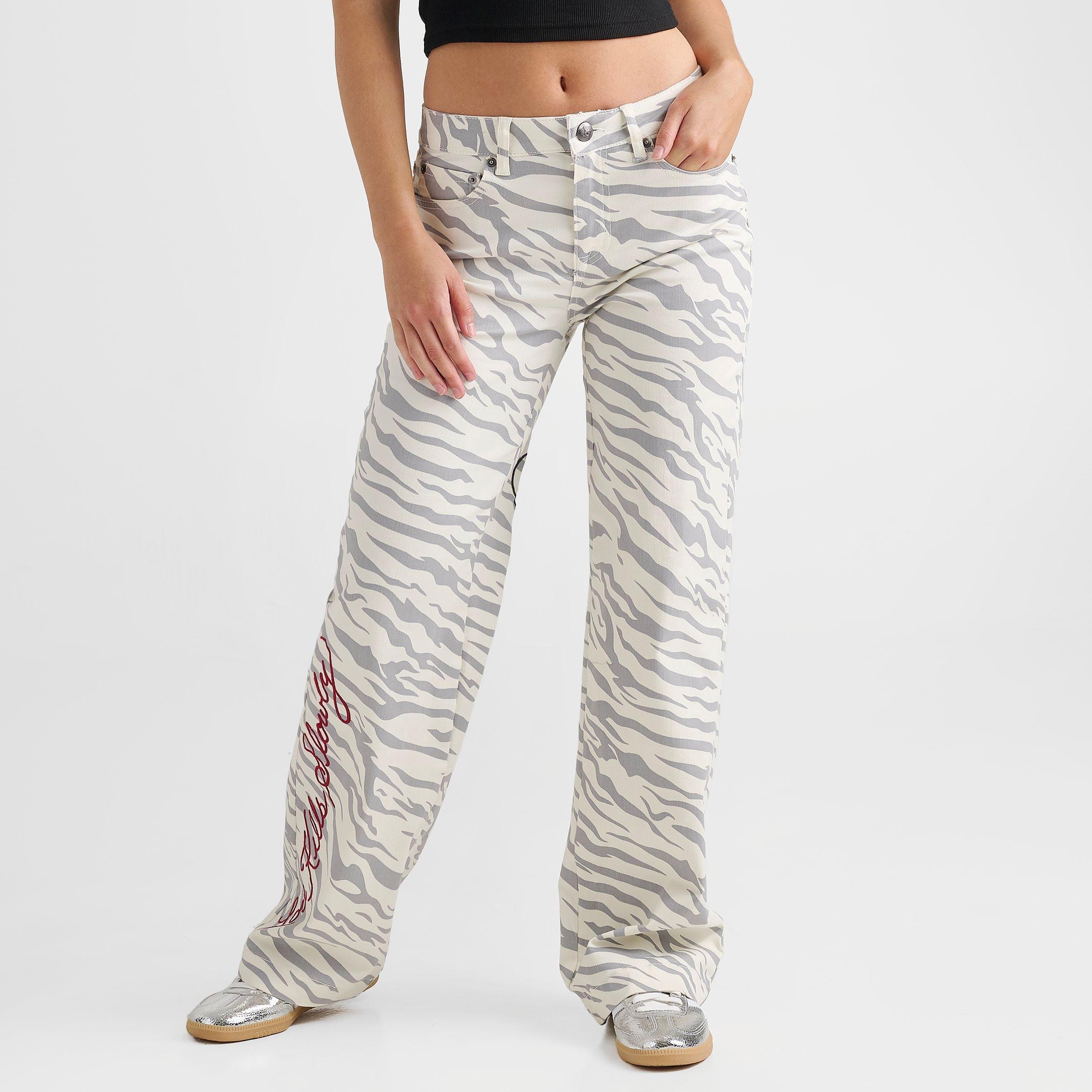 Women's Ed Hardy Card of Heart Wide-Leg Jeans