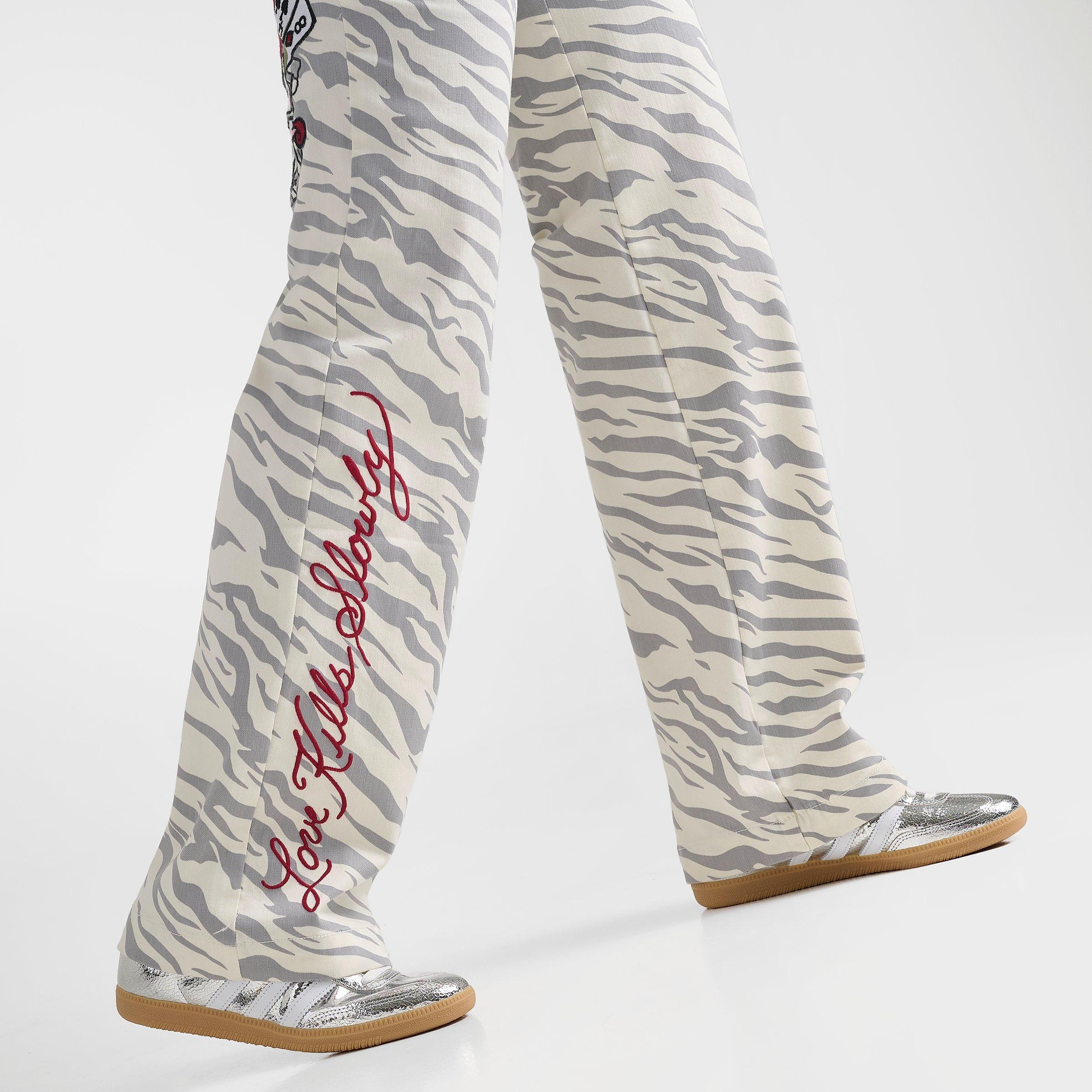 Women's Ed Hardy Card of Heart Wide-Leg Jeans