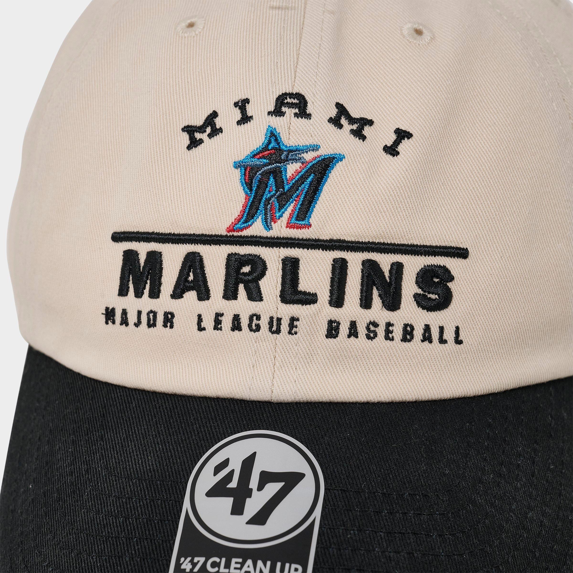 '47 Miami Marlins MLB Windham Clean Up Strapback Hat