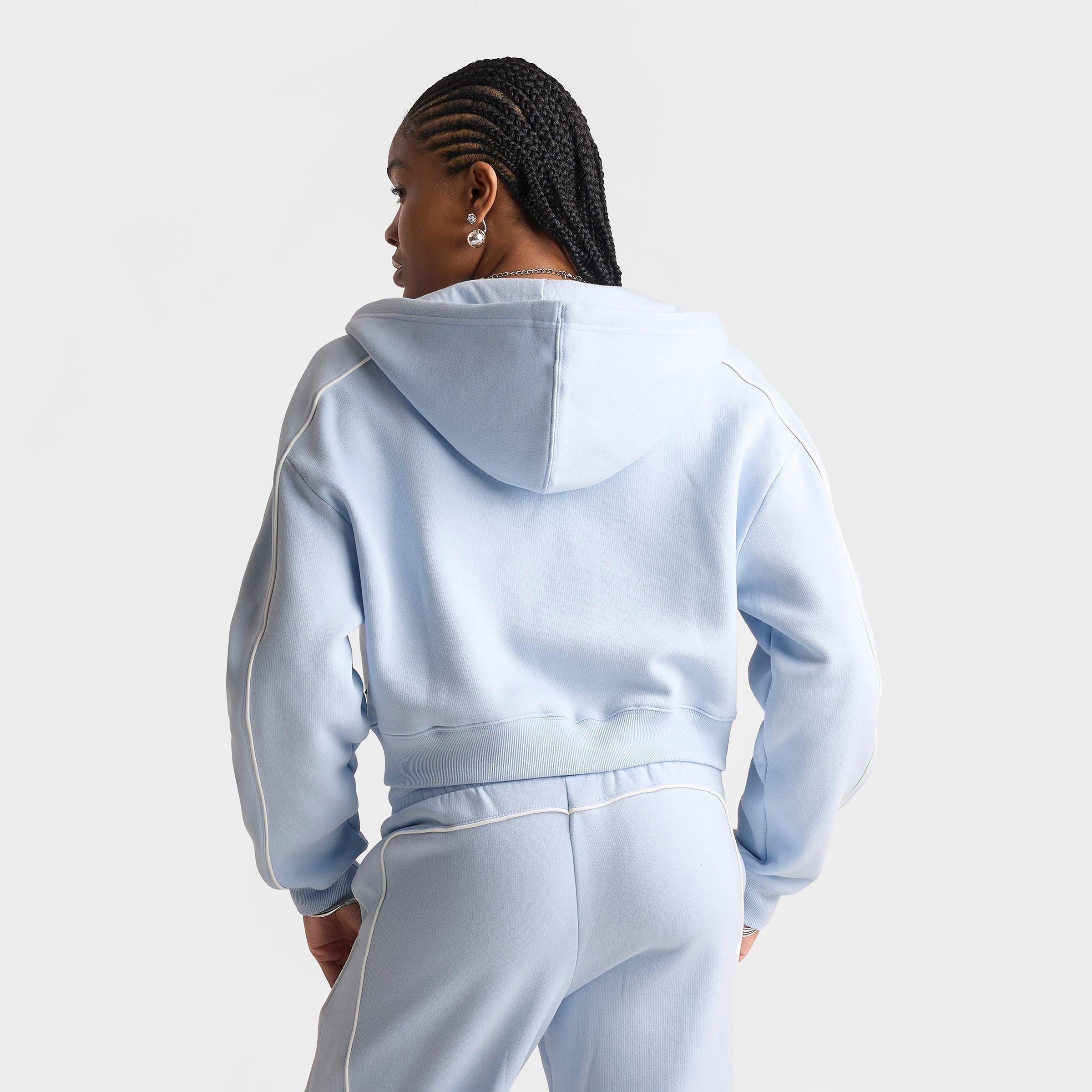Women's New Balance Piped Cropped Full-Zip Hoodie