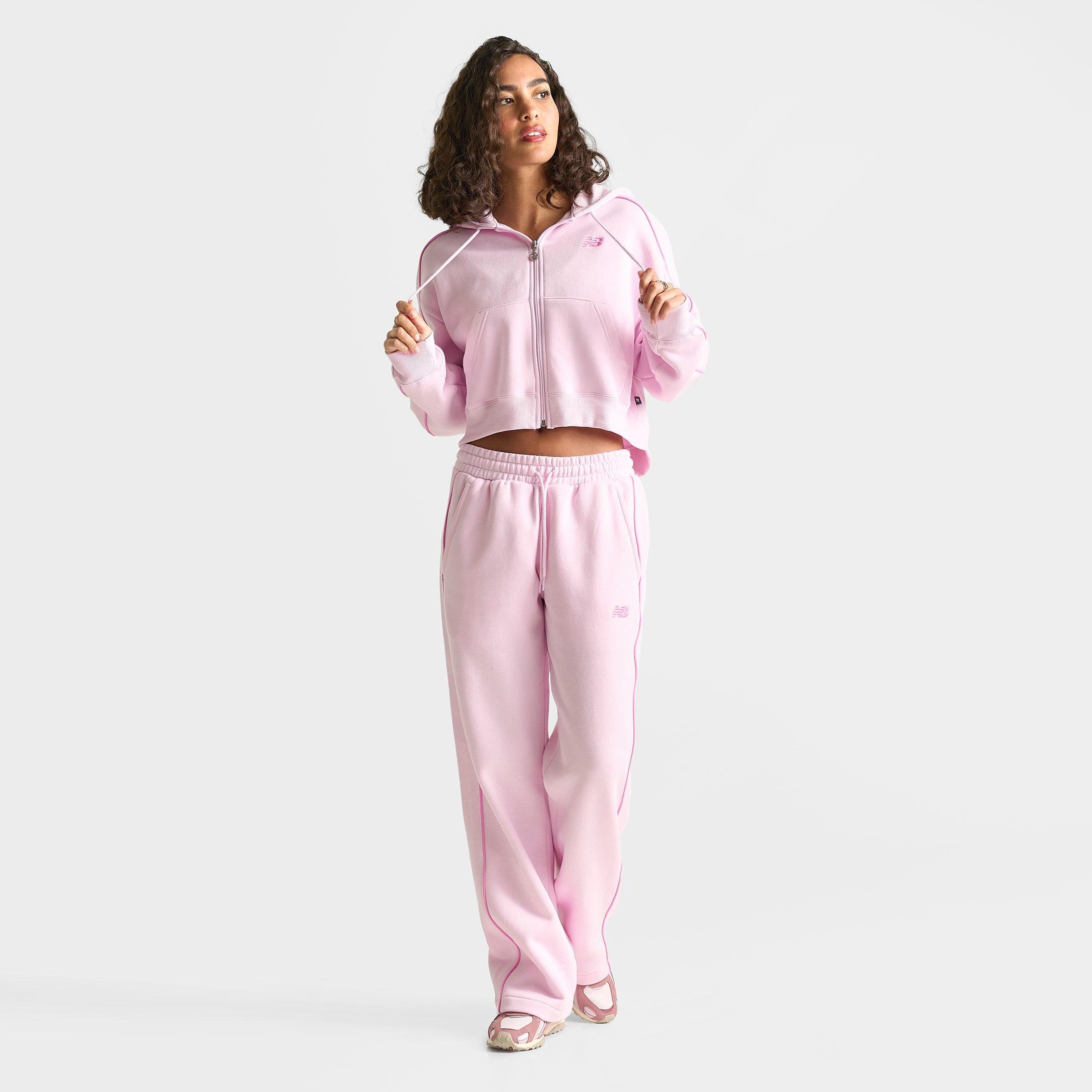 Women's New Balance Piped Cropped Full-Zip Hoodie
