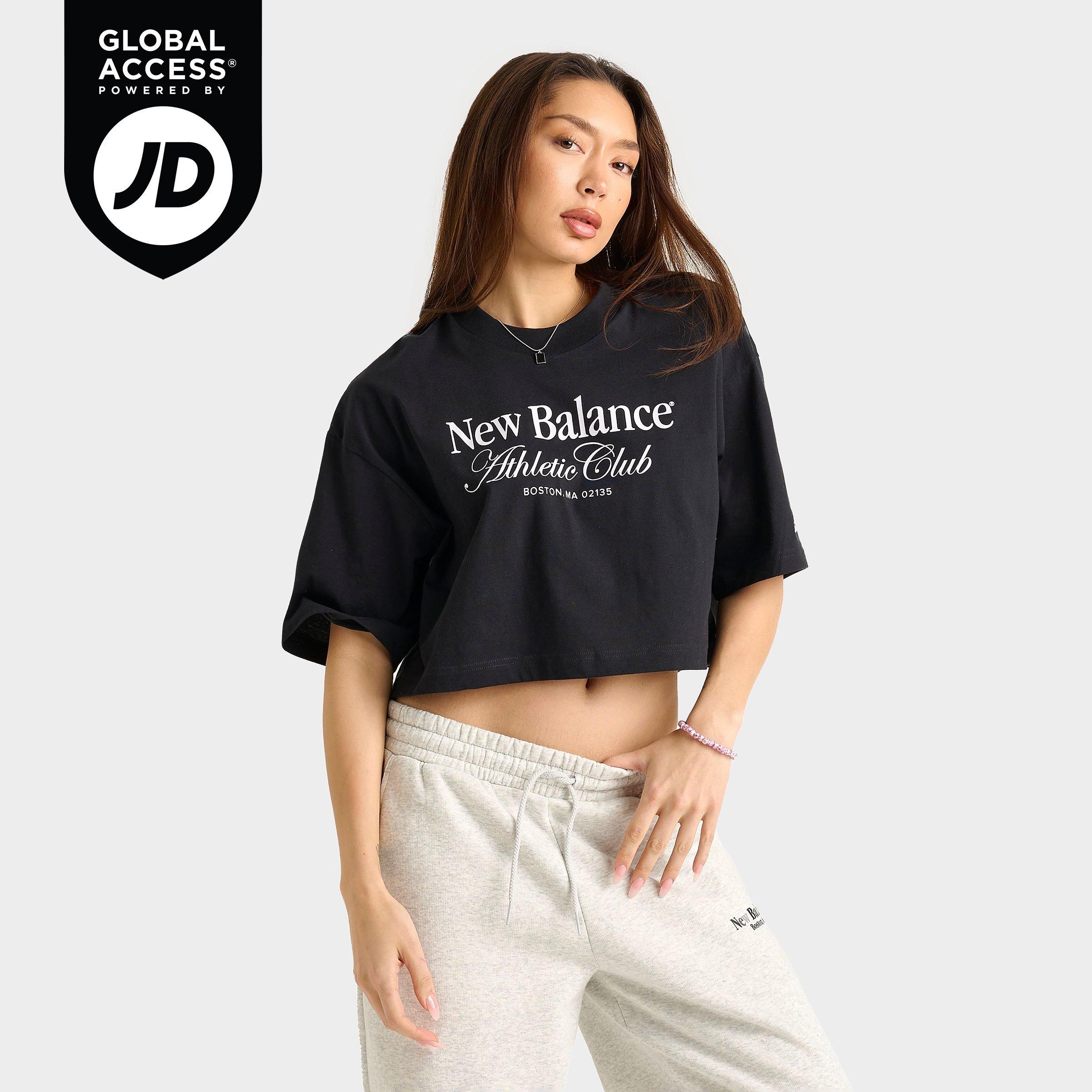 ★New Balance★ NBNEF2W112 WOMEN TRACK CROP RINGER SLEEVE T- Aespa Winter Pick] New Balance Women Track Crop Ringer Short