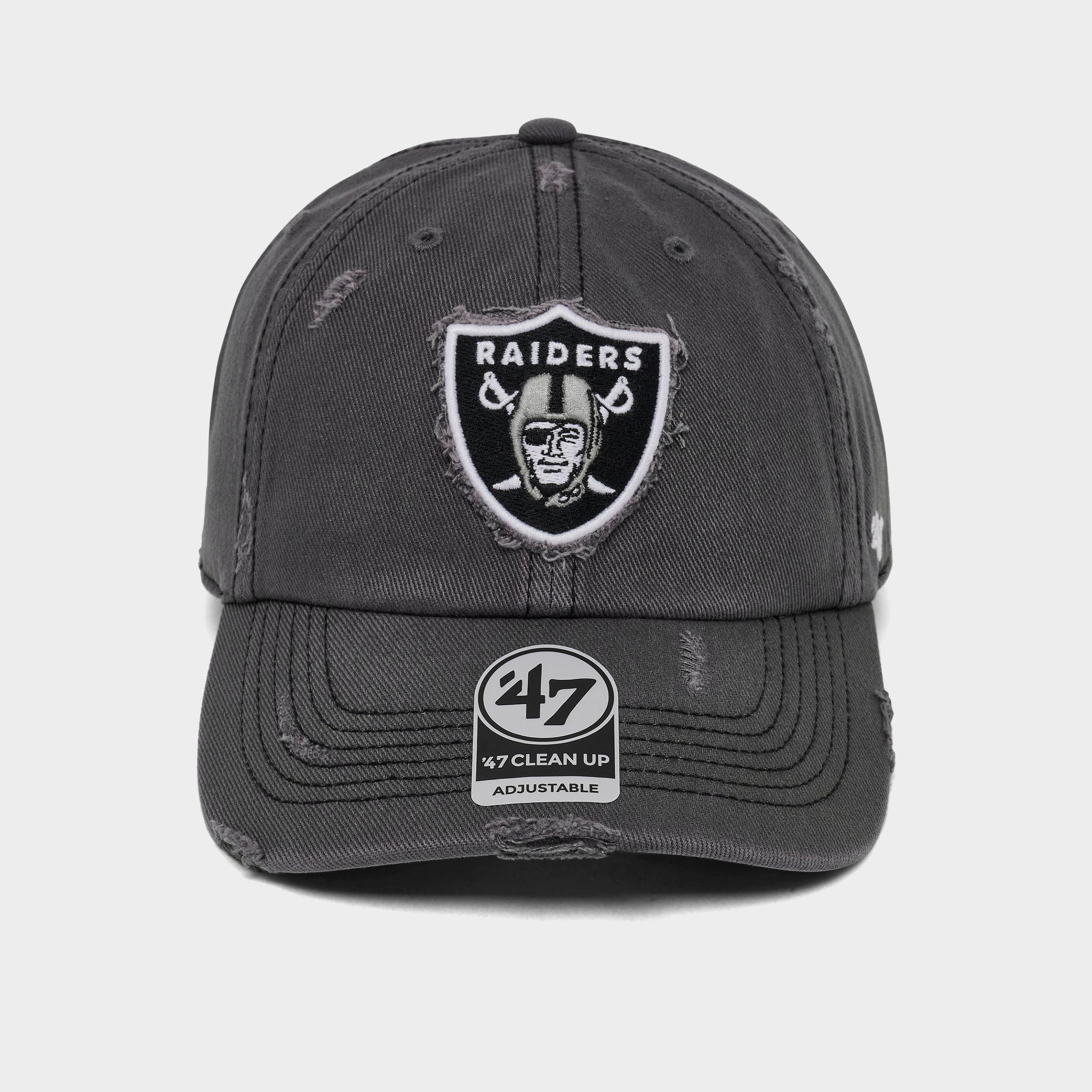 '47 Las Vegas Raiders NFL Weathered Clean Up Strapback Hat