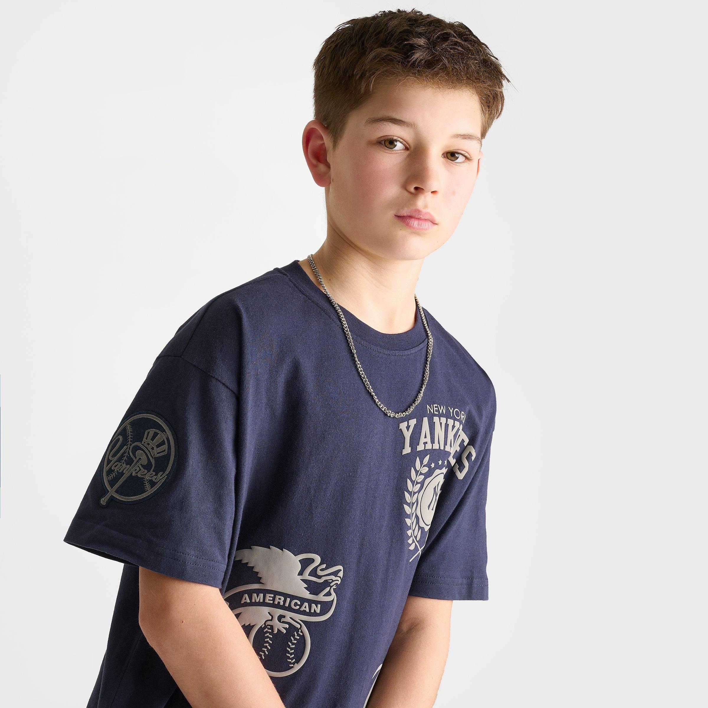 Big Kids' Pro Standard New York Yankees MLB Multi Logo T-Shirt