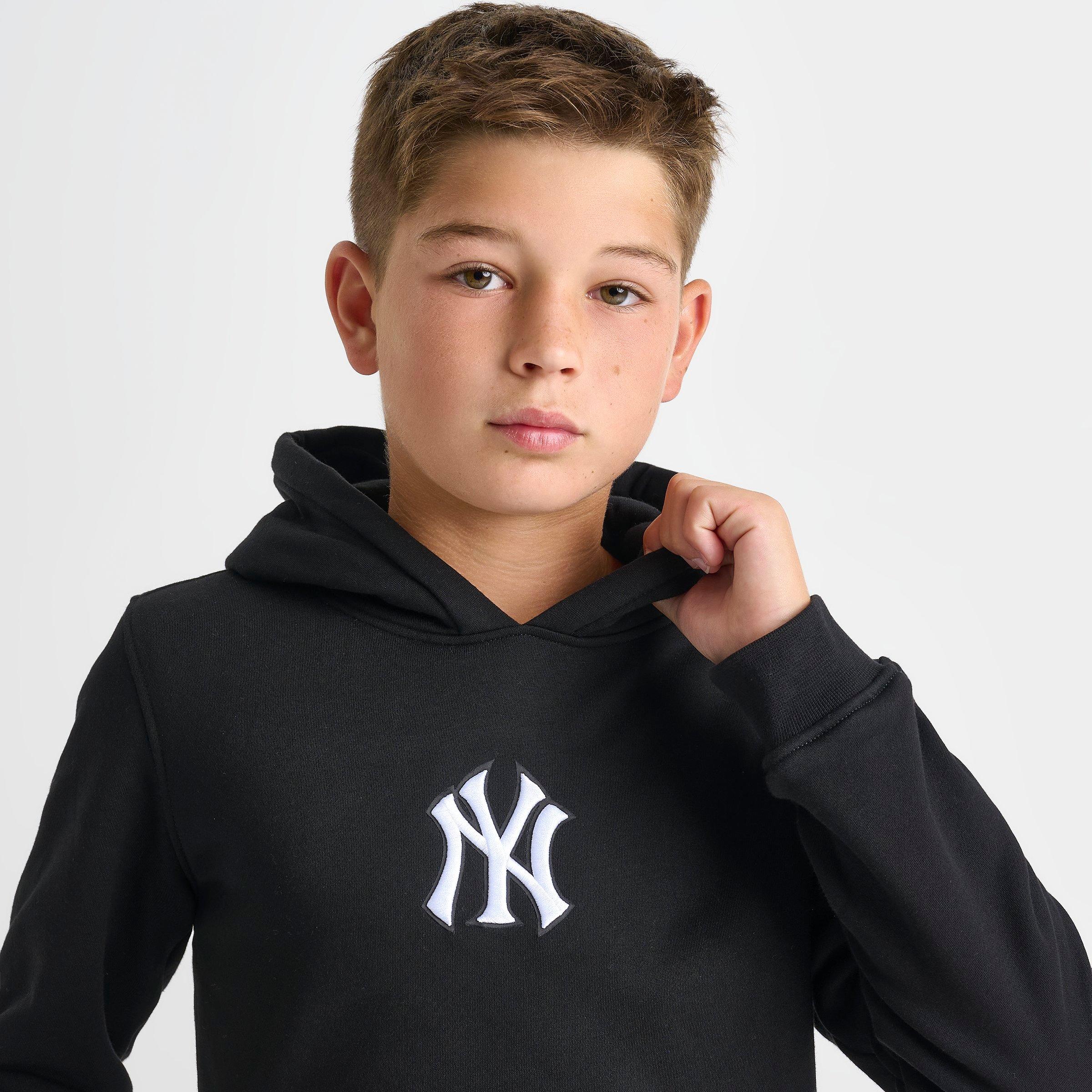 Big Kids' Pro Standard New York Yankees MLB Classic Icon Fleece Pullover Hoodie