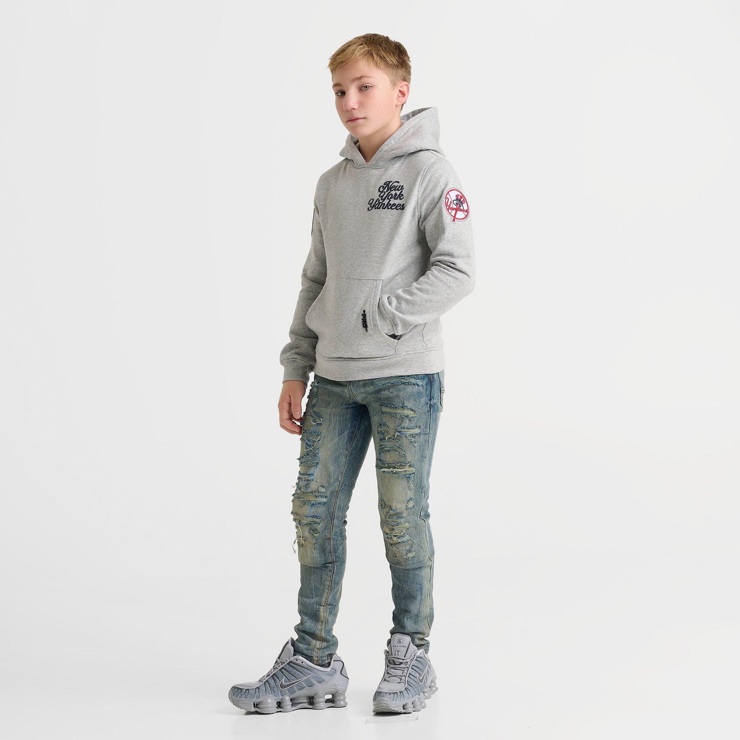 Big Kids' Pro Standard New York Yankees MLB Souvenir Fleece Pullover Hoodie