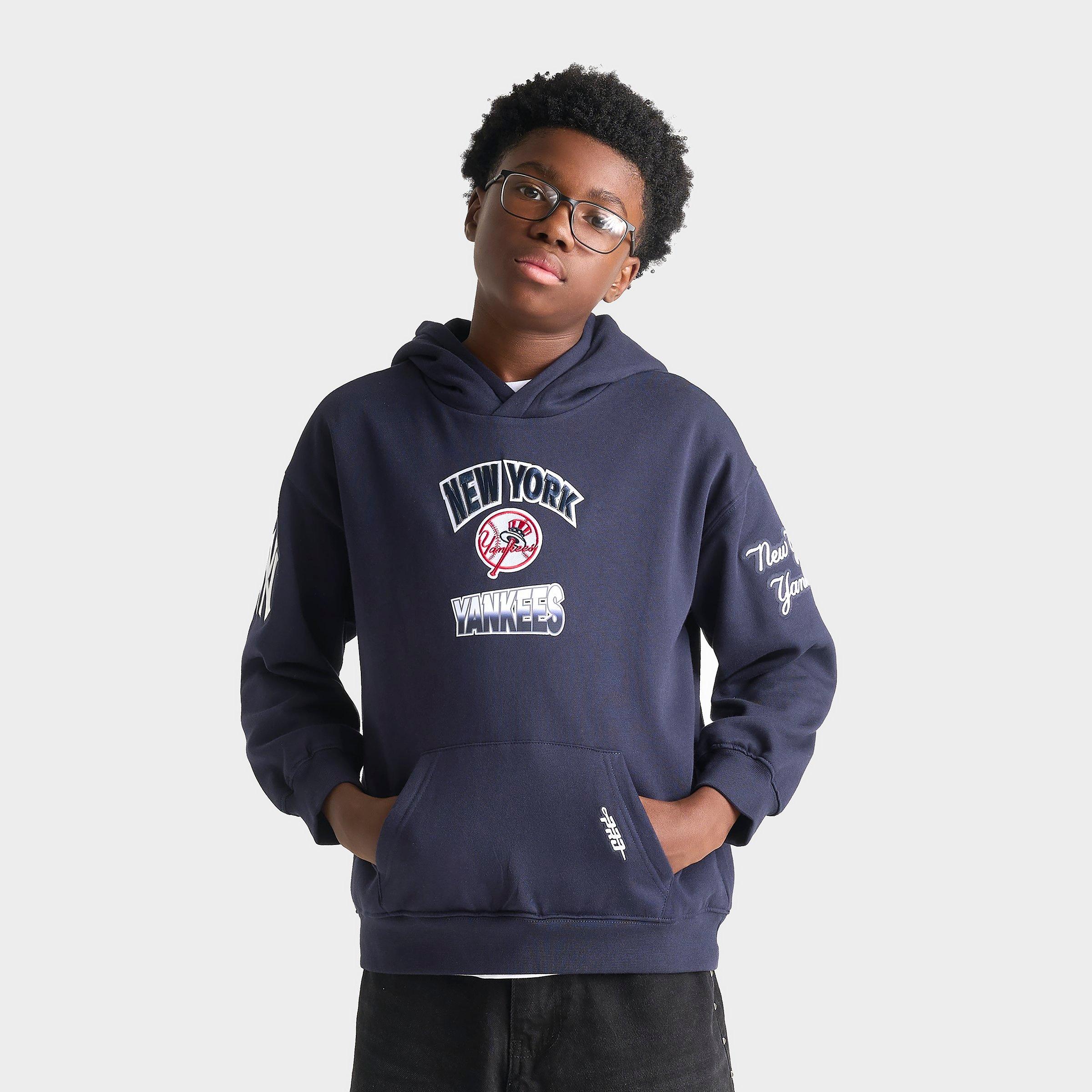 Big Kids' Pro Standard New York Yankees MLB Turn It Up Pullover Hoodie