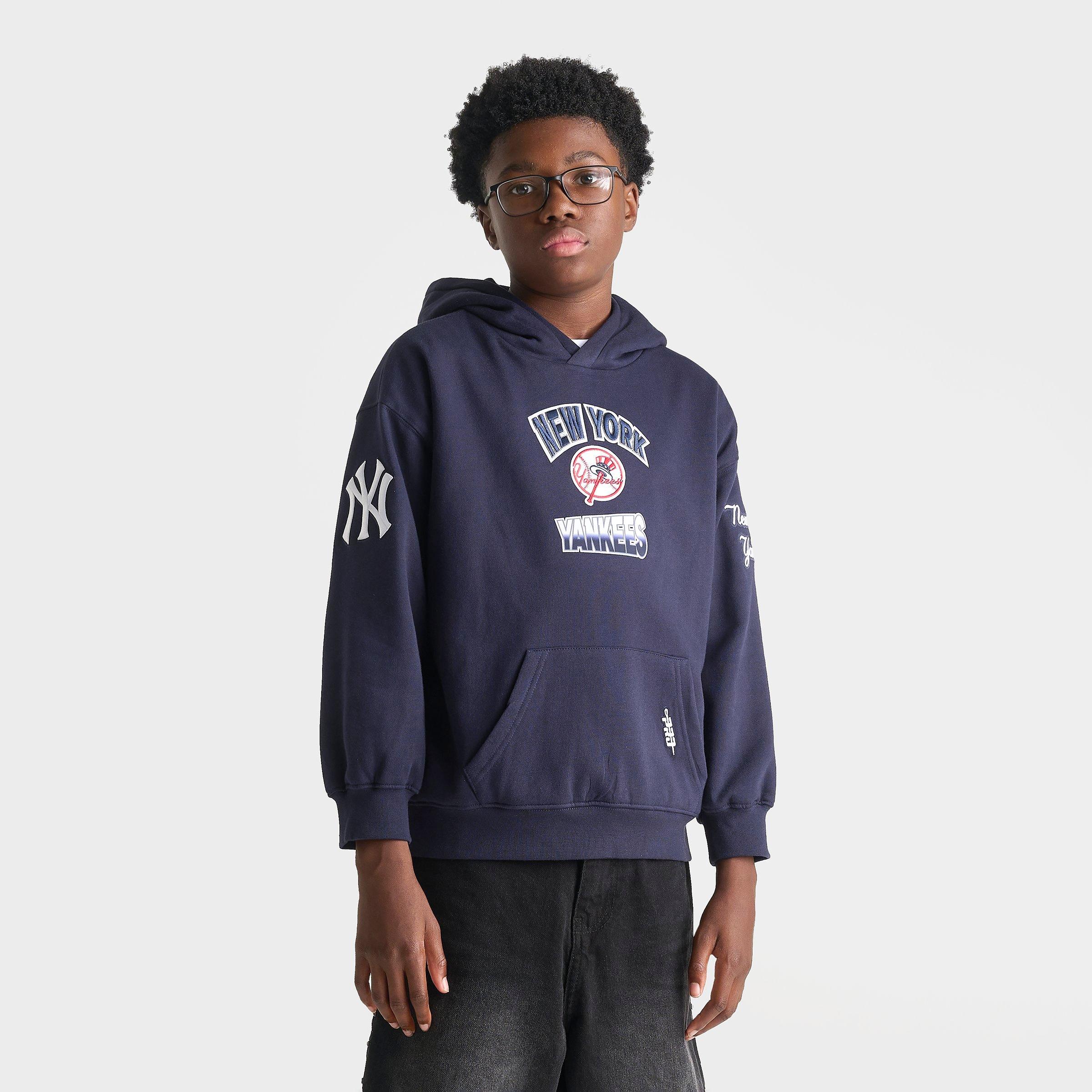 Big Kids' Pro Standard New York Yankees MLB Turn It Up Pullover Hoodie