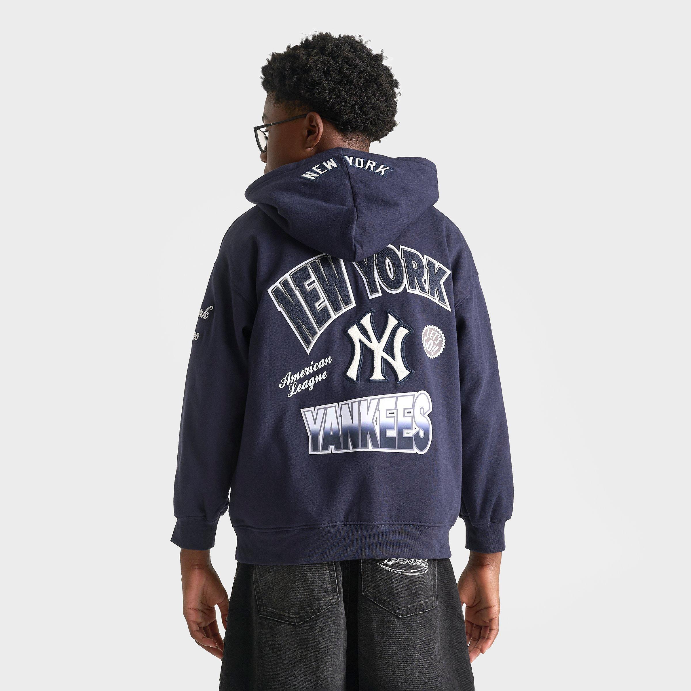 Big Kids' Pro Standard New York Yankees MLB Turn It Up Pullover Hoodie