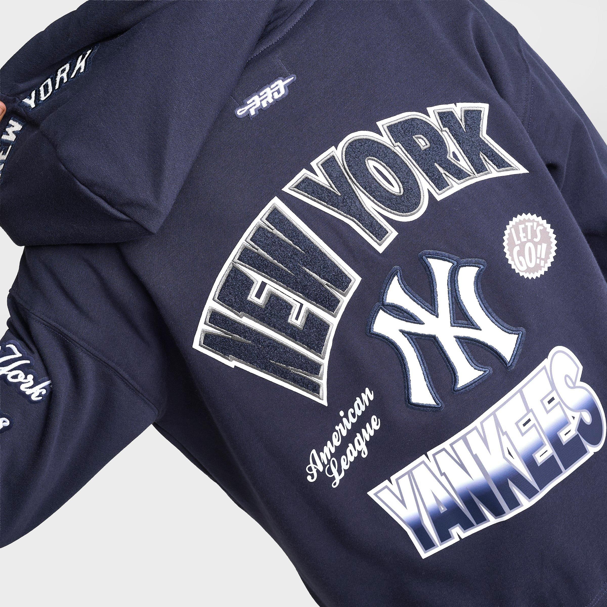 Big Kids' Pro Standard New York Yankees MLB Turn It Up Pullover Hoodie