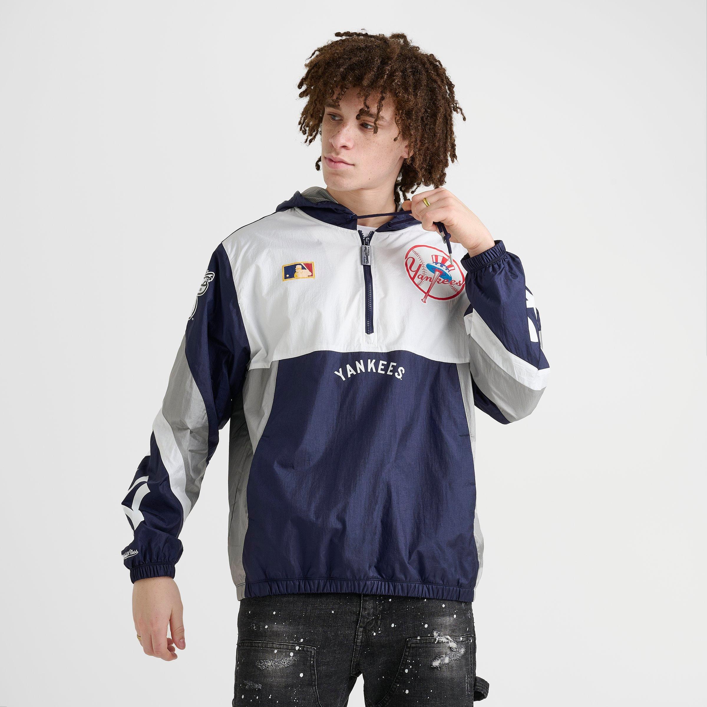Men's Mitchell & Ness New York Yankees MLB Team Origins Anorak Windbreaker Jacket