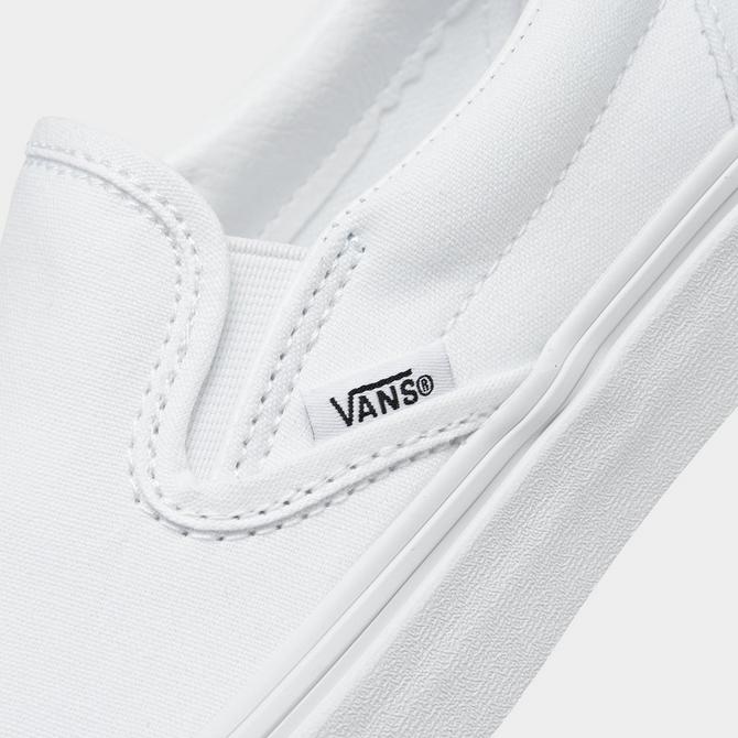 Big kid best sale white vans