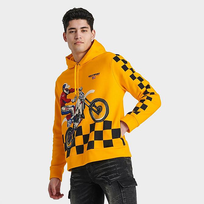 Men's Ralph Lauren Polo Sport Motocross Graphic Fleece Pullover Hoodie| JD  Sports